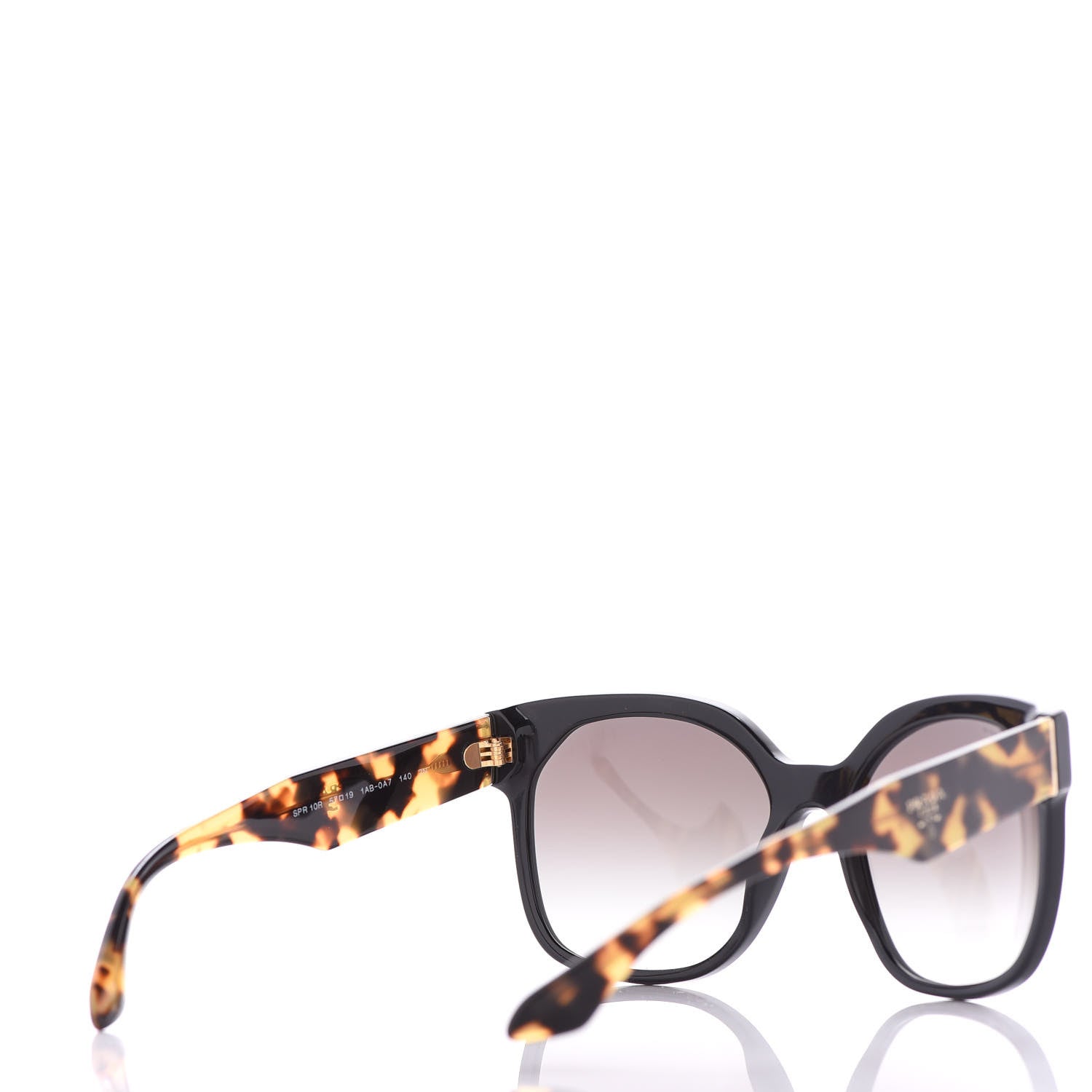 Prada Acetate Sunglasses SPR 10R Black Tortoise 4 of 7