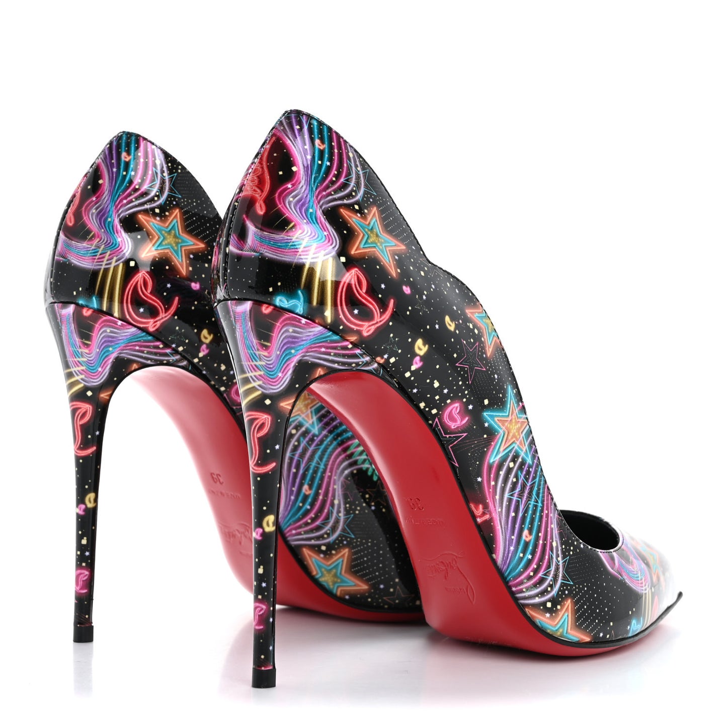 Patent Starlight Hot Chick 100 Pumps 39 Multicolor