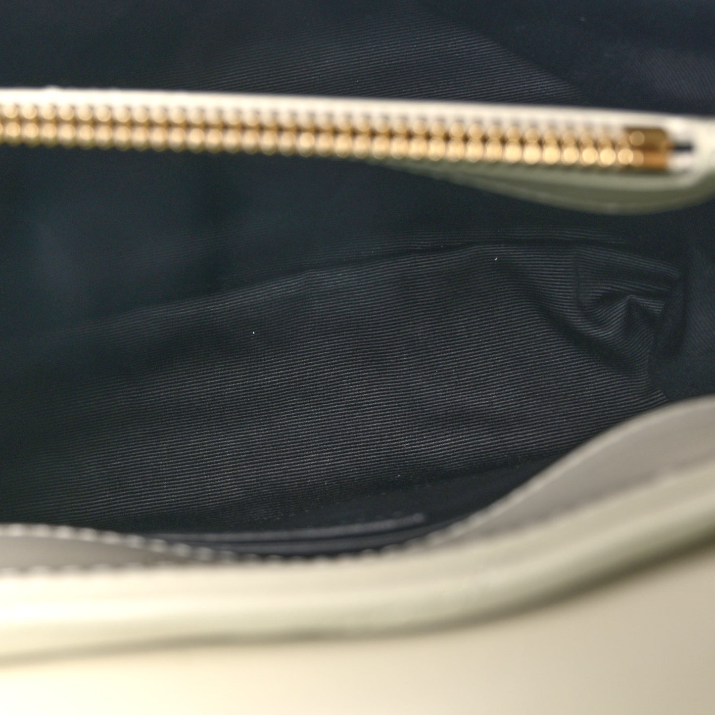 Calfskin Y Quilted Monogram Small Loulou Chain Satchel Crema Soft