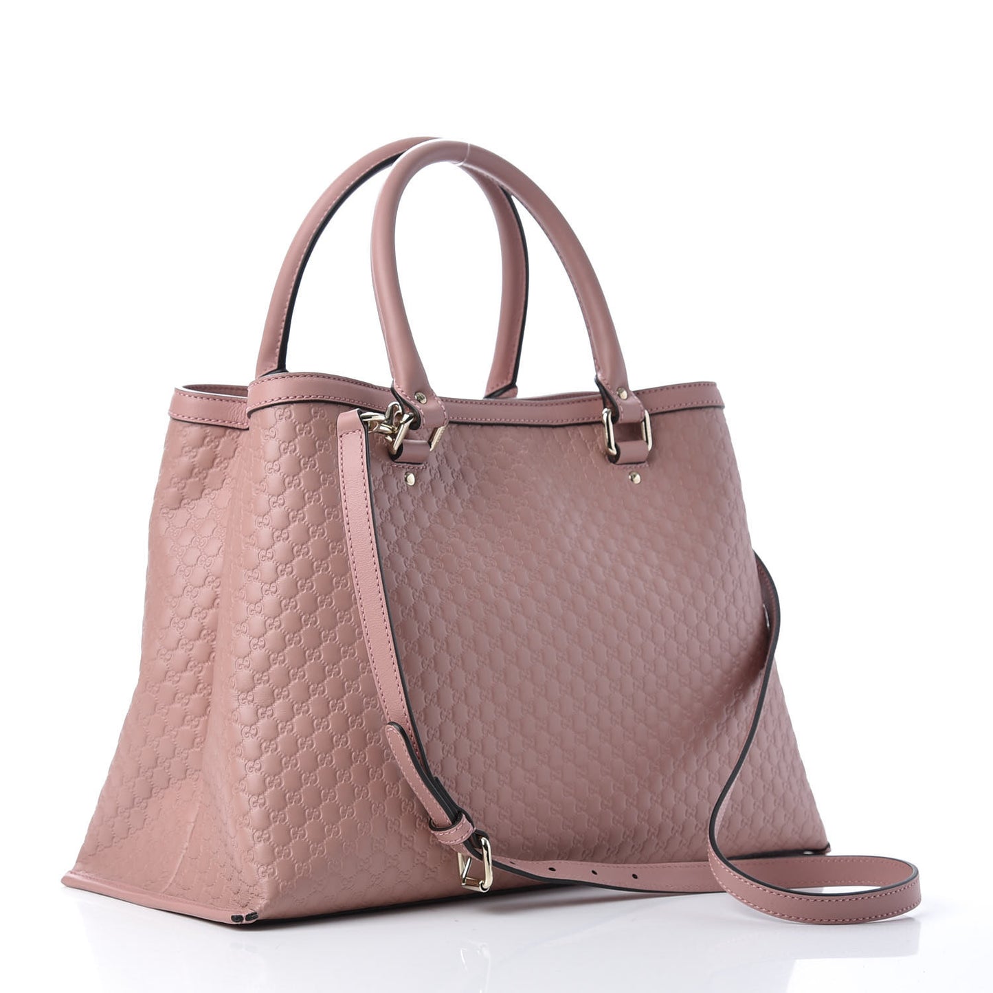 Soft Microguccissima Medium Tote Soft Pink