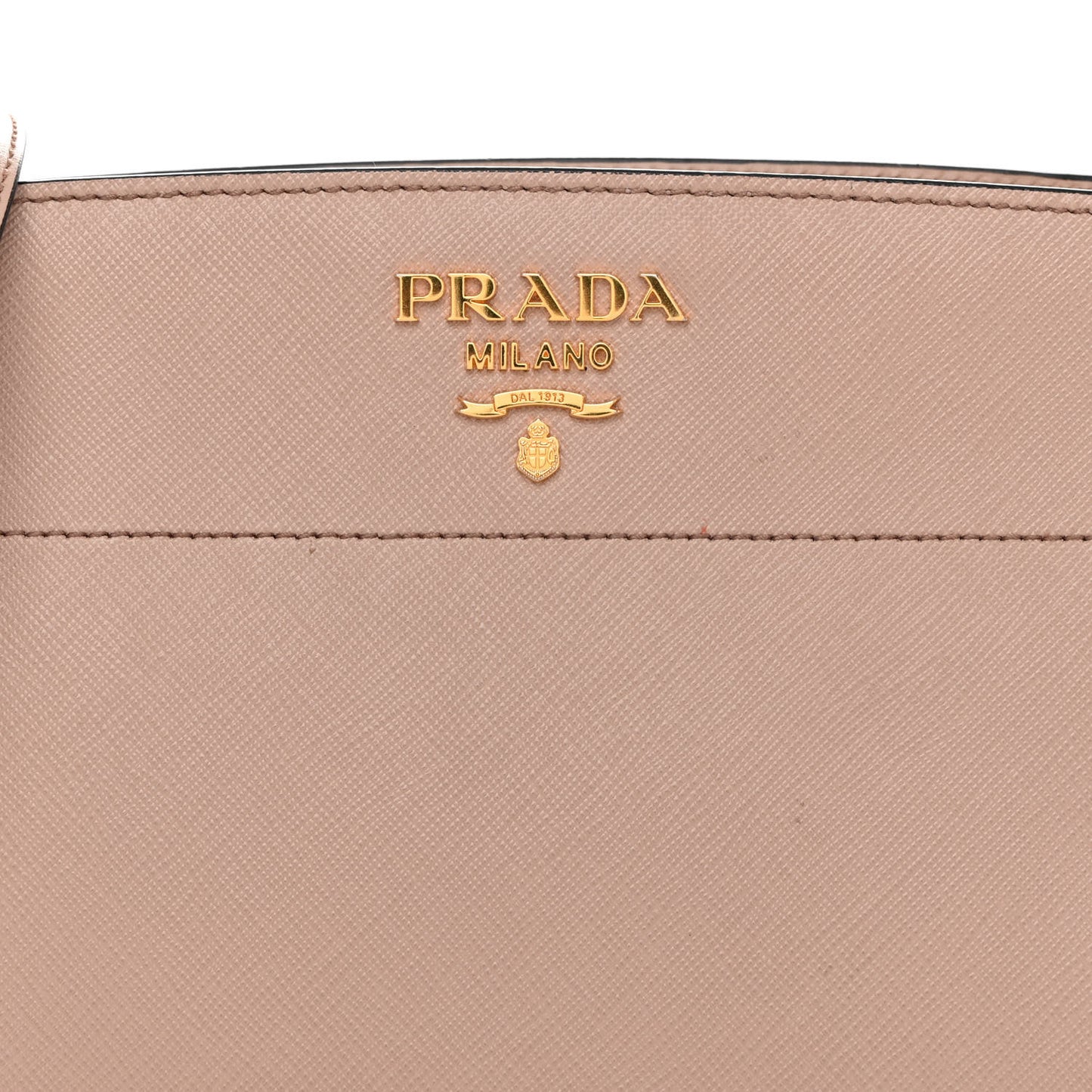 Saffiano City Calfskin Esplanade Crossbody Bag Cipria