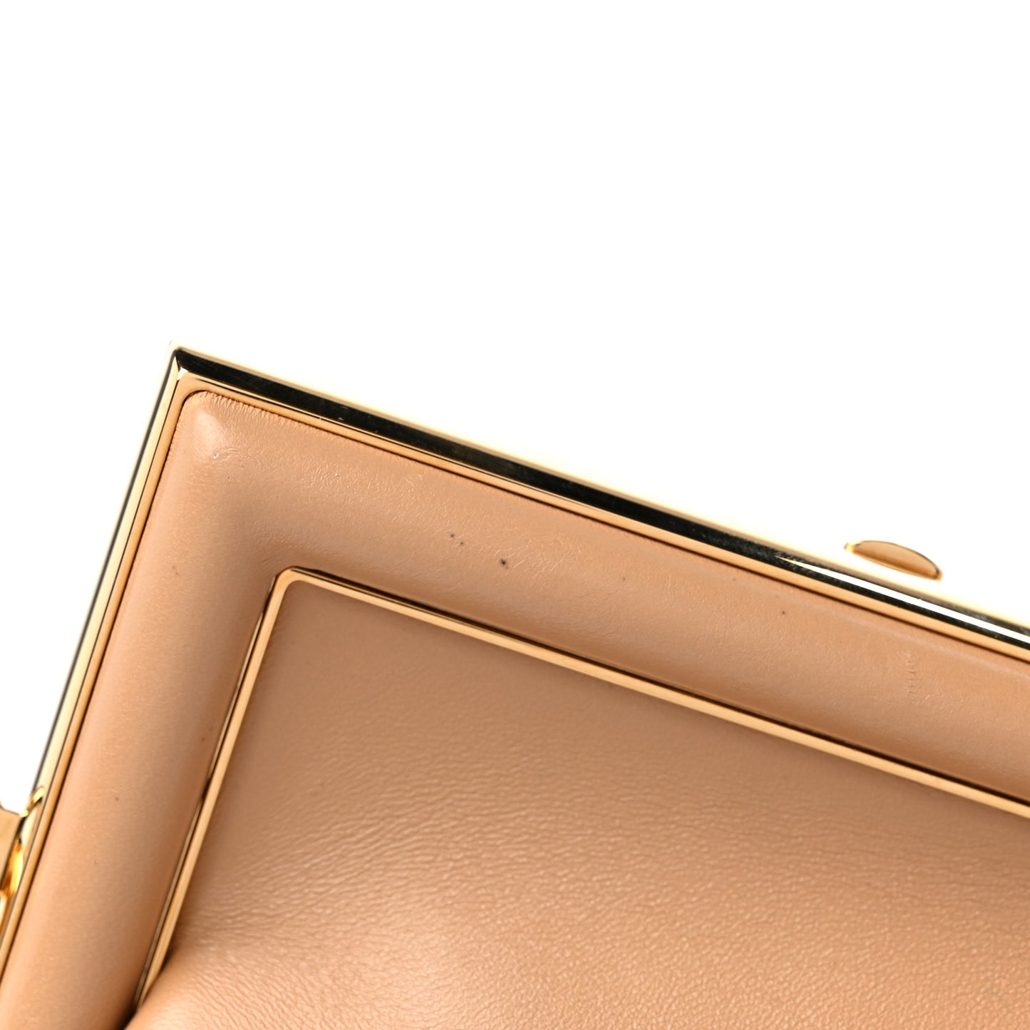 Shiny Nappa Small Fendi First Sand