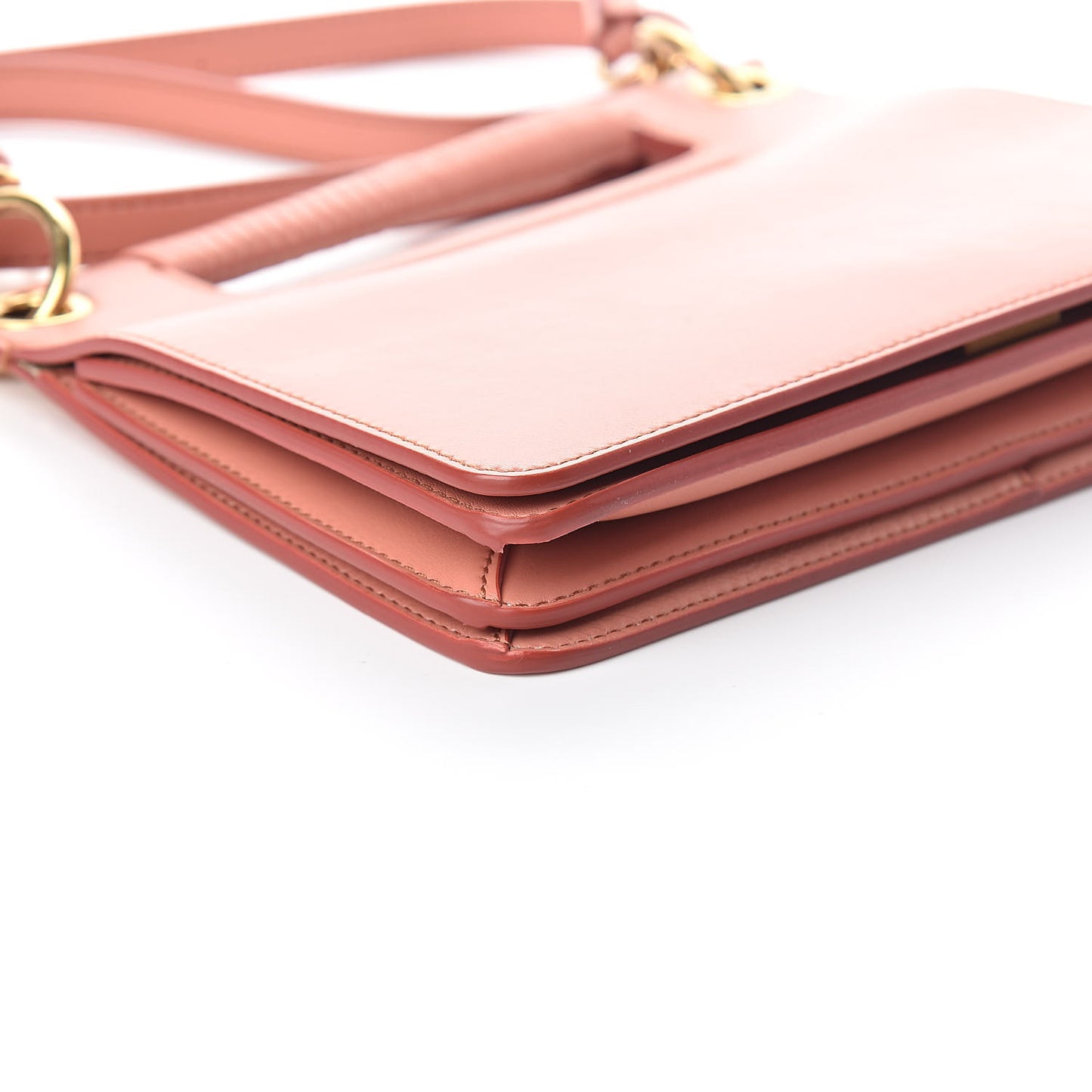 Calfskin Small Whip Top Handle Crossbody Coral