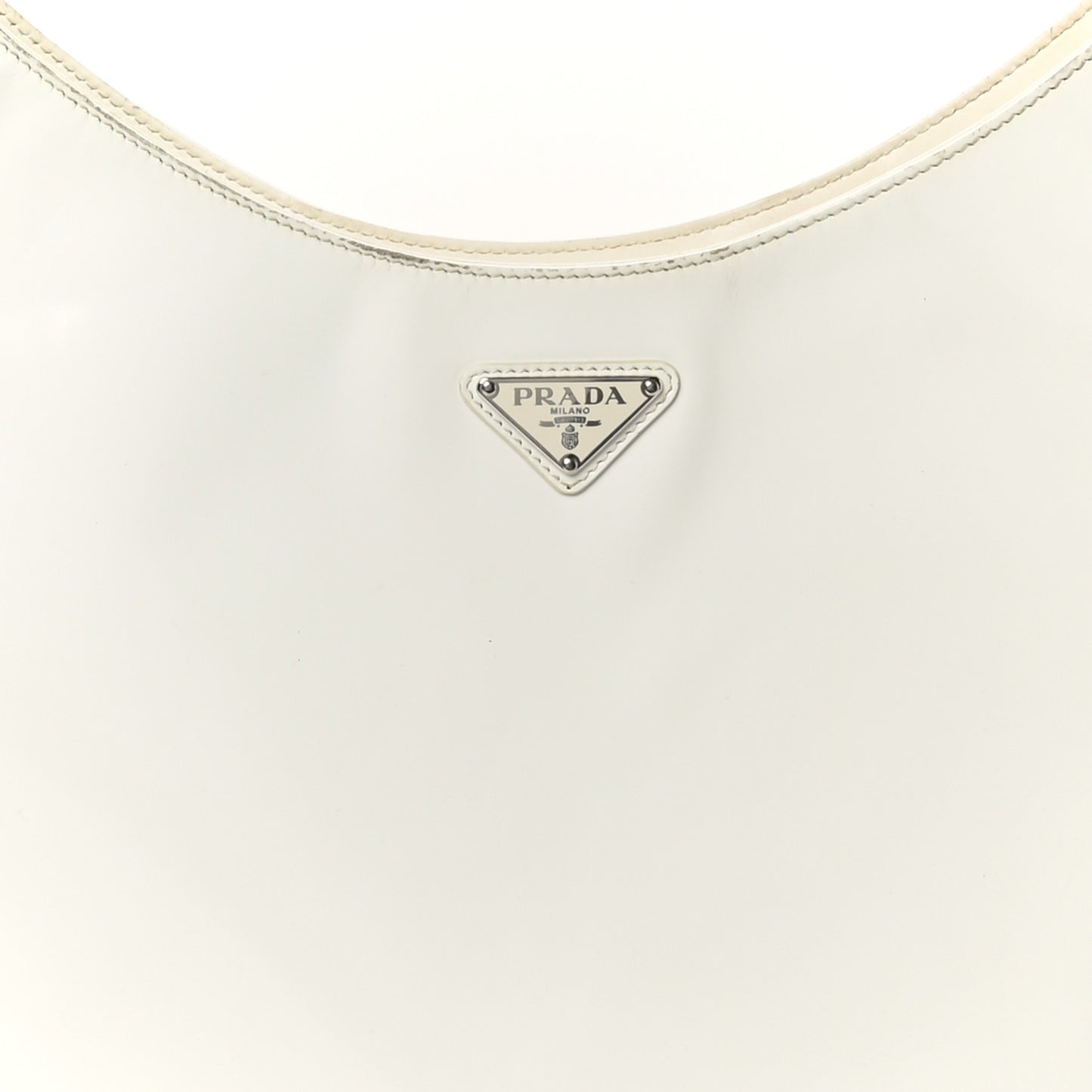 Spazzolato Maxi Cleo Adjustable Strap Shoulder Bag White