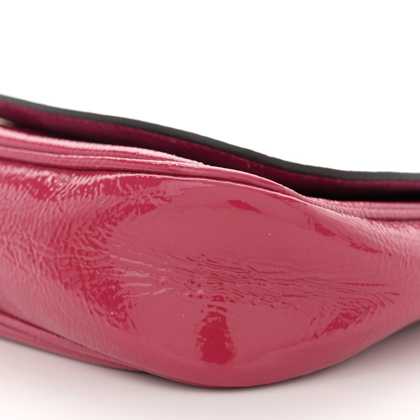 Patent Medium Soho Flap Crossbody Bright Bougainvillea