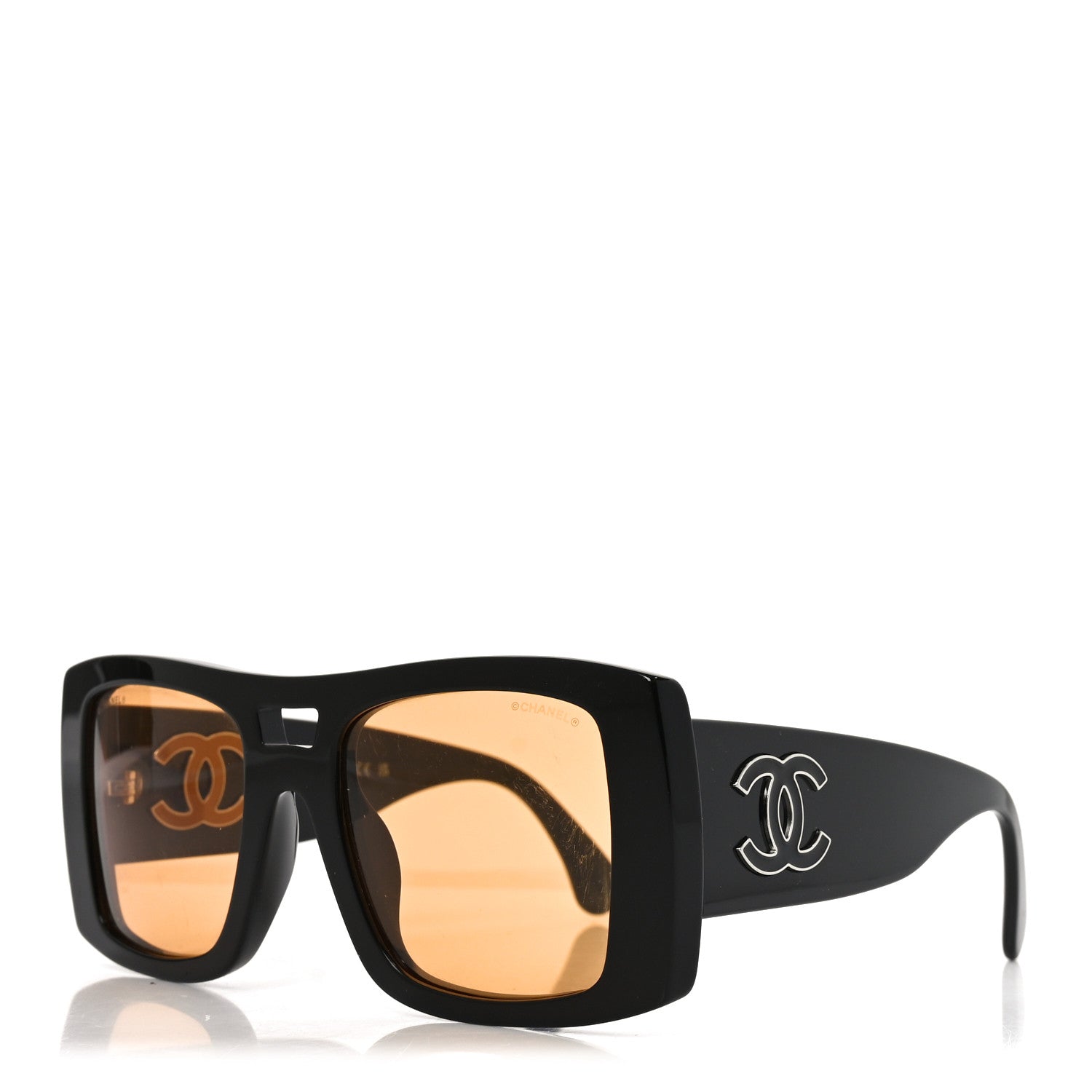 Chanel Acetate Polarized Square Sunglasses 5539-A Black 1905011