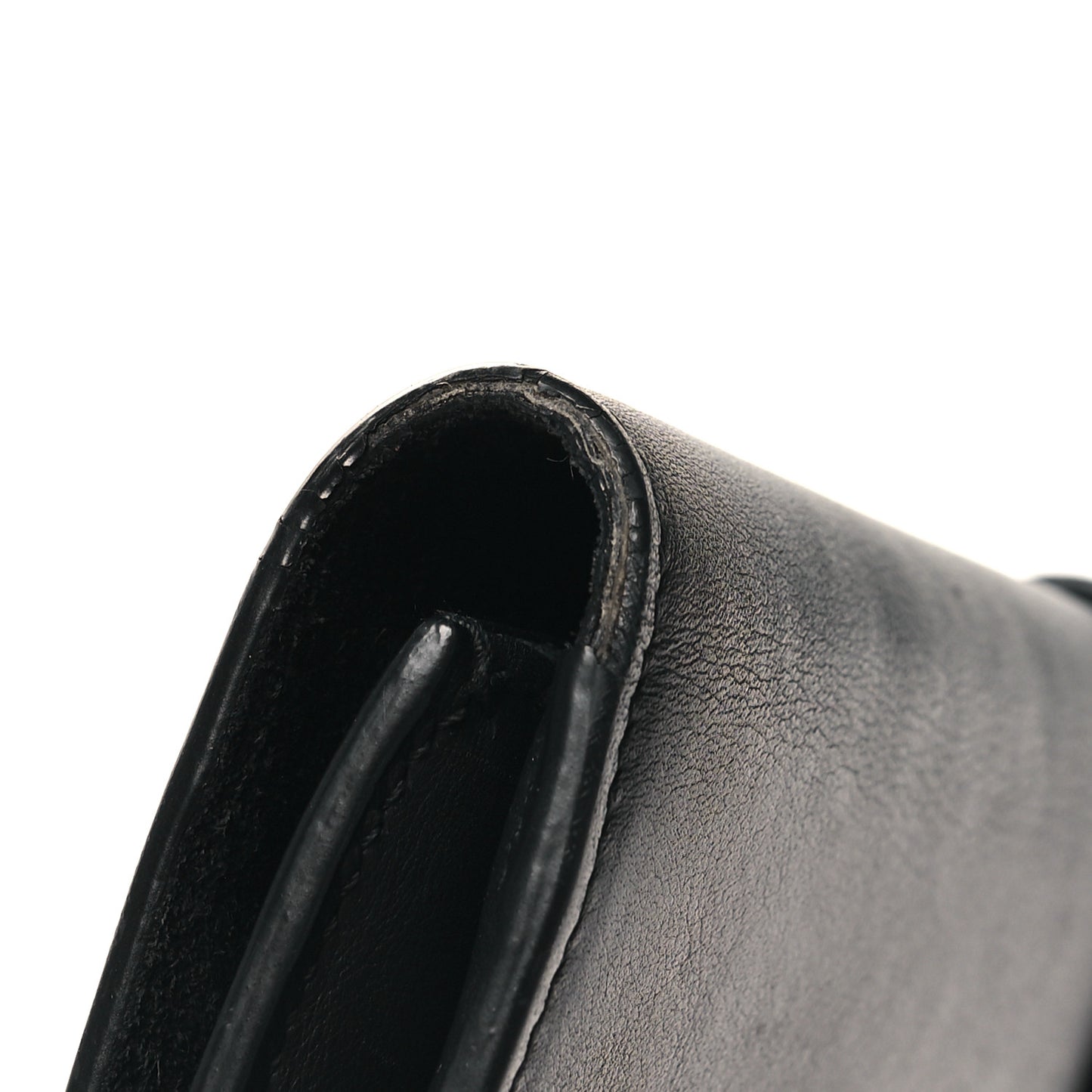 Calfskin Classic Y Ligne Clutch Black