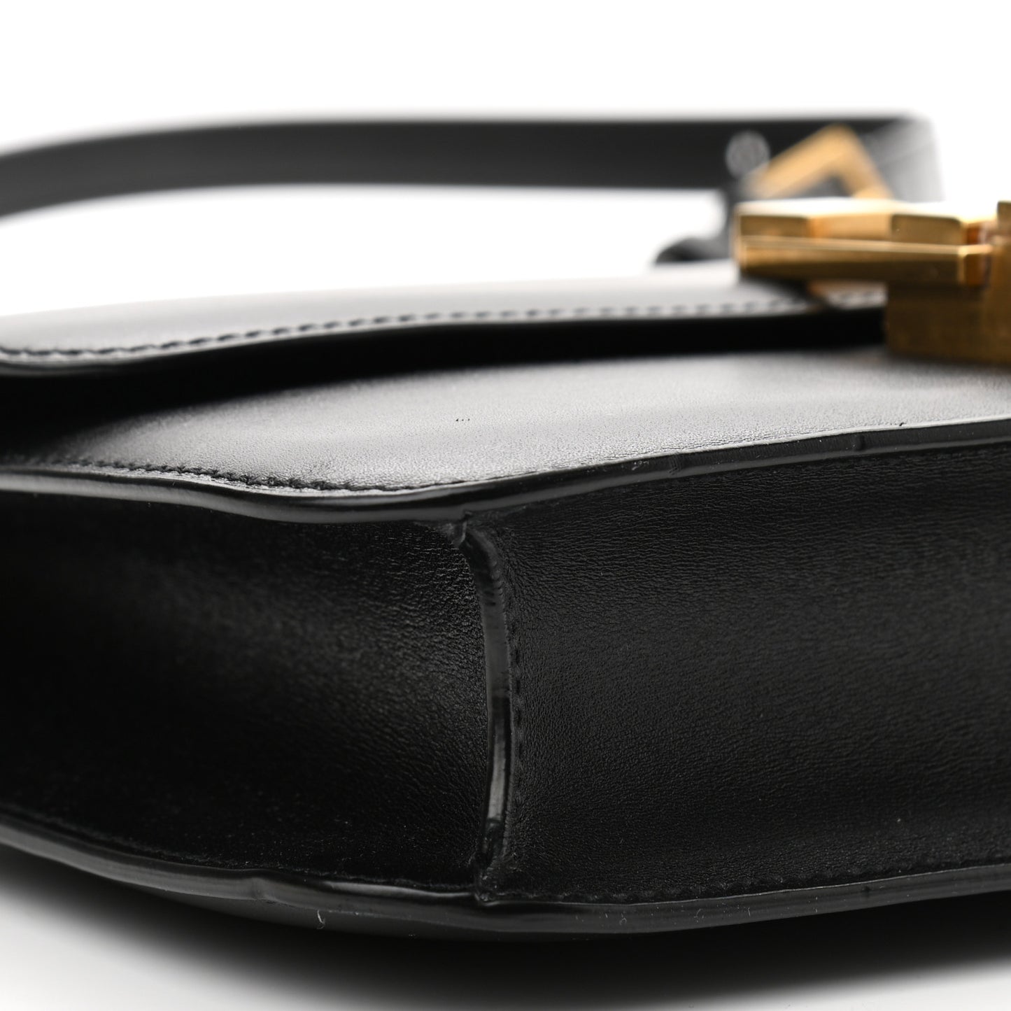 Smooth Calfskin Carre Satchel Black