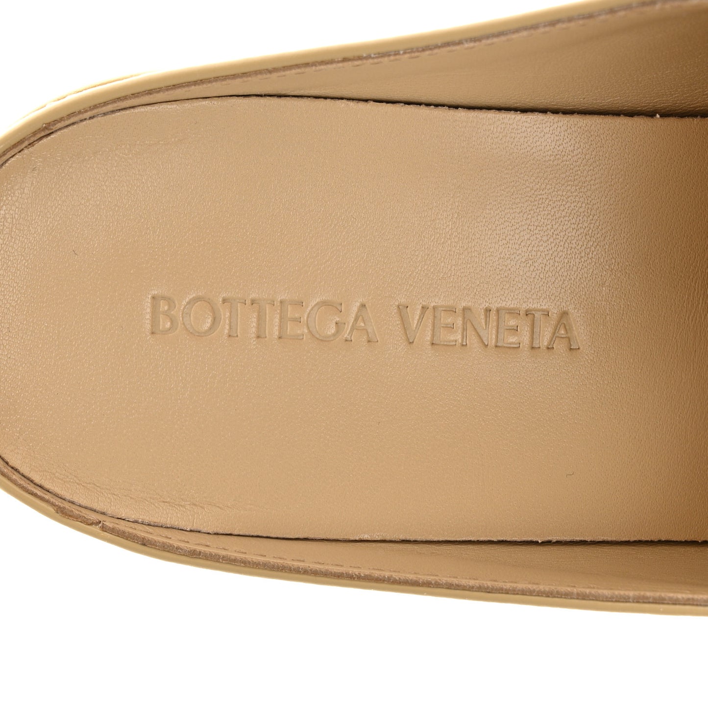 Soft Vinyl Calfskin Monsieur Loafers 38 Cane Sugar
