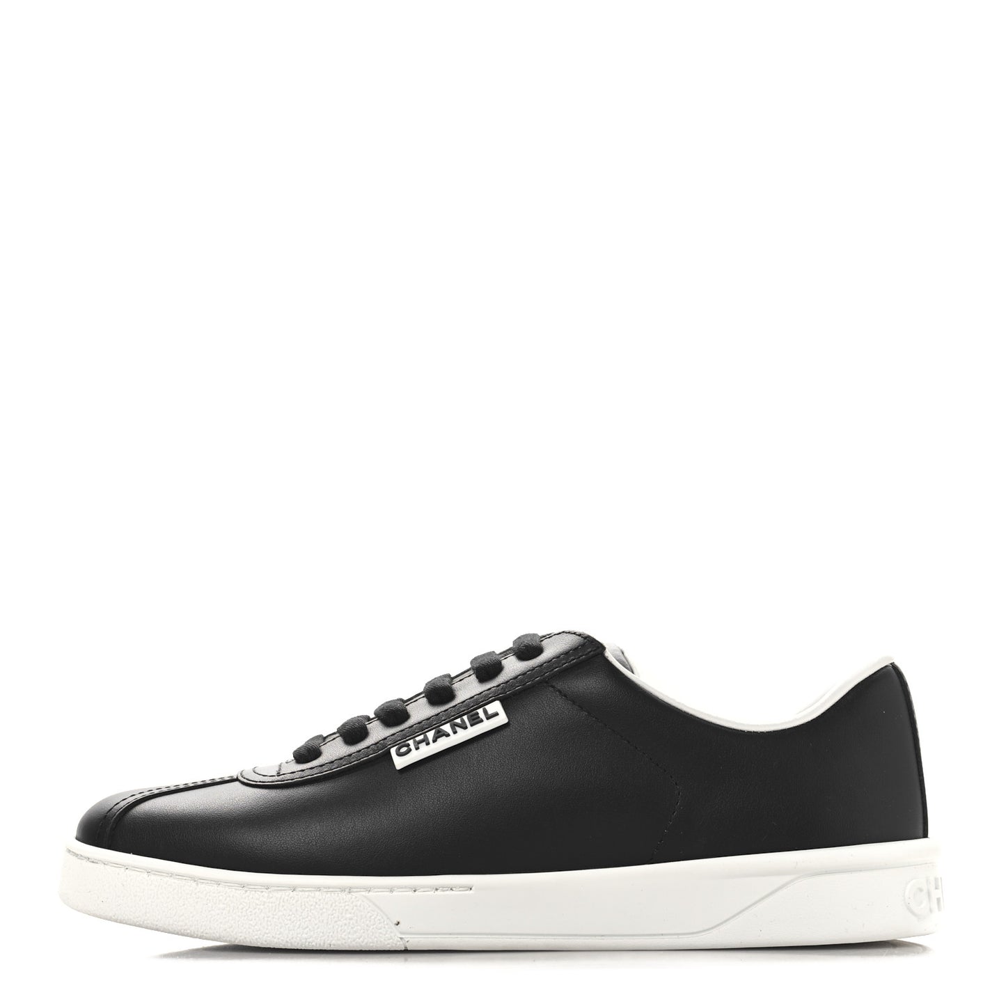 Calfskin CC Womens Sneakers 36.5 Black