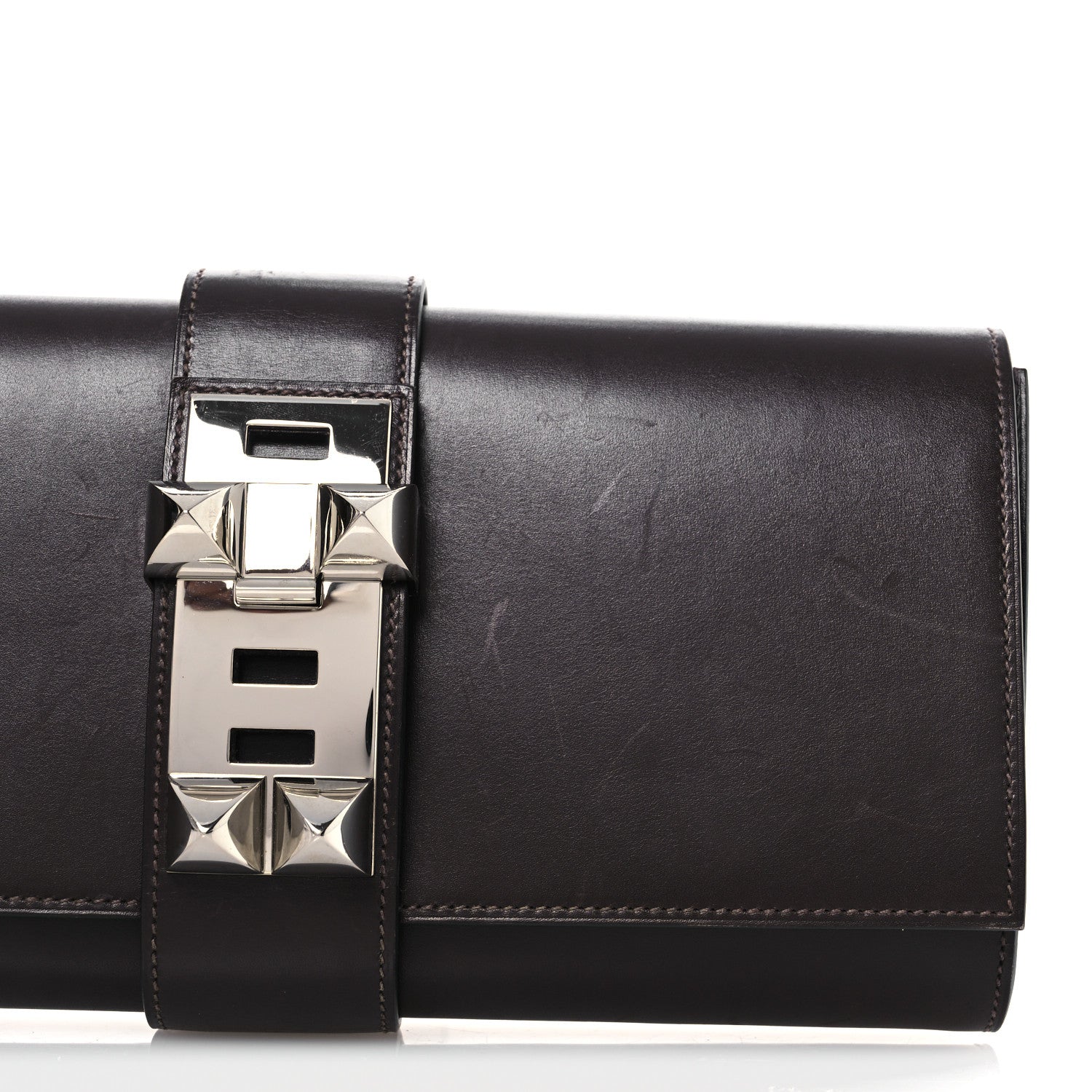 Hermes Box Medor 23 Clutch Chocolate 8 of 13