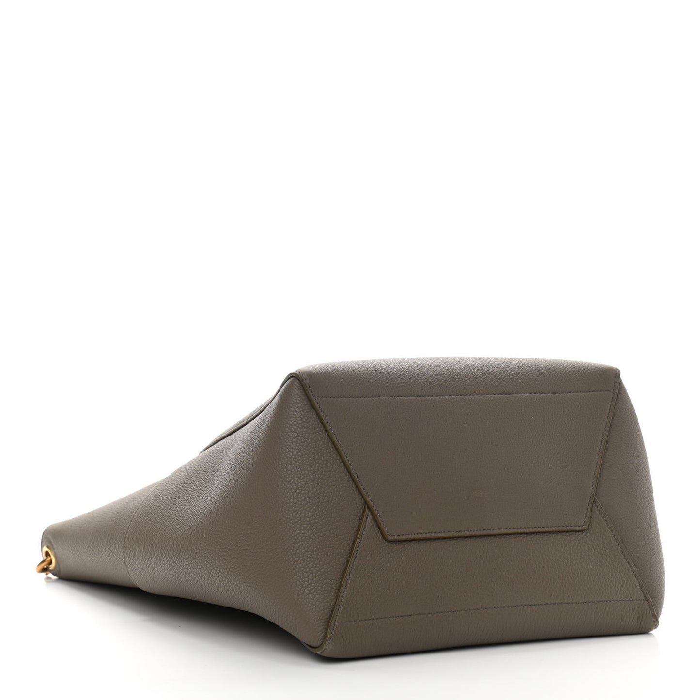 Soft Grained Calfskin Sangle Bucket Bag Taupe