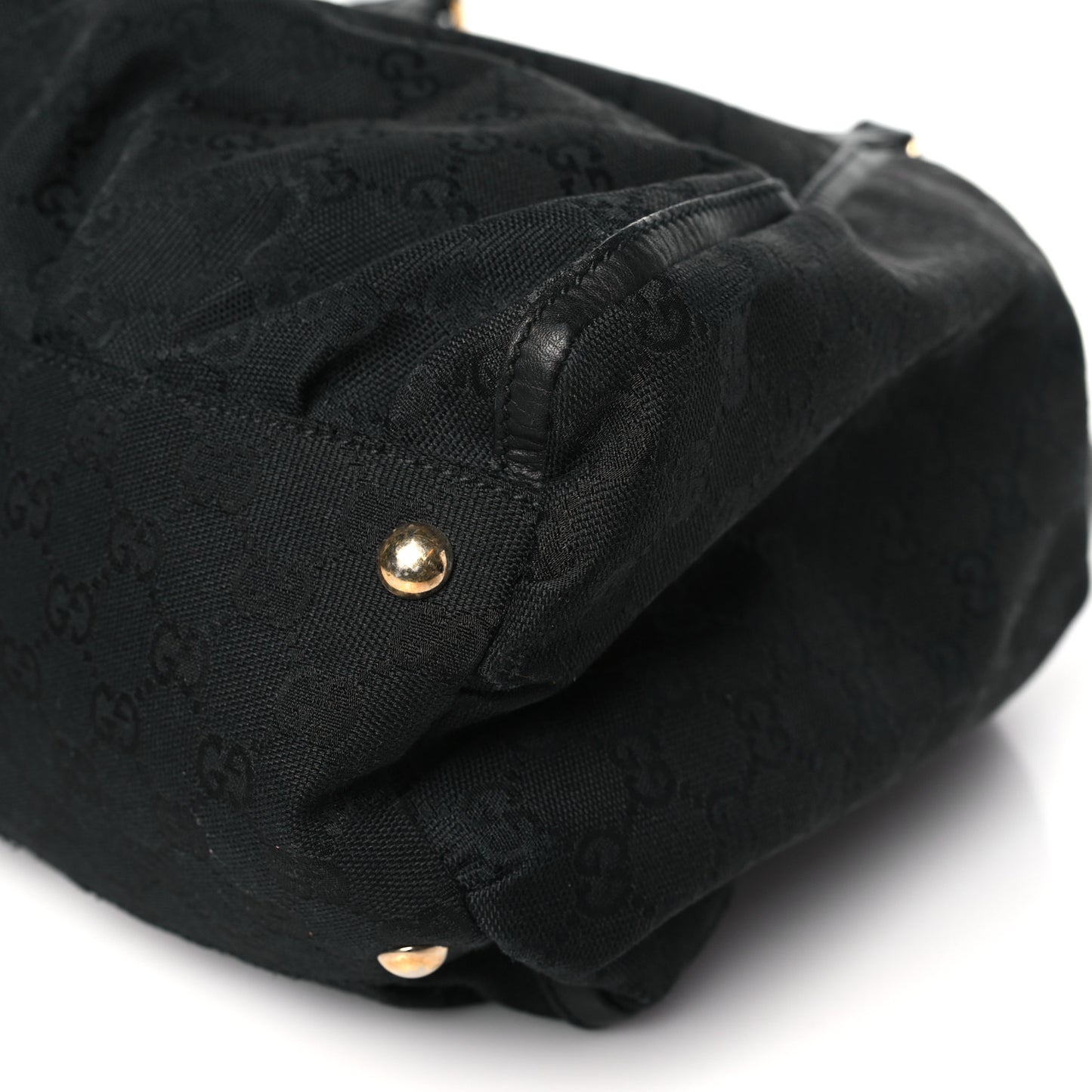 Monogram Large D Gold Hobo Black