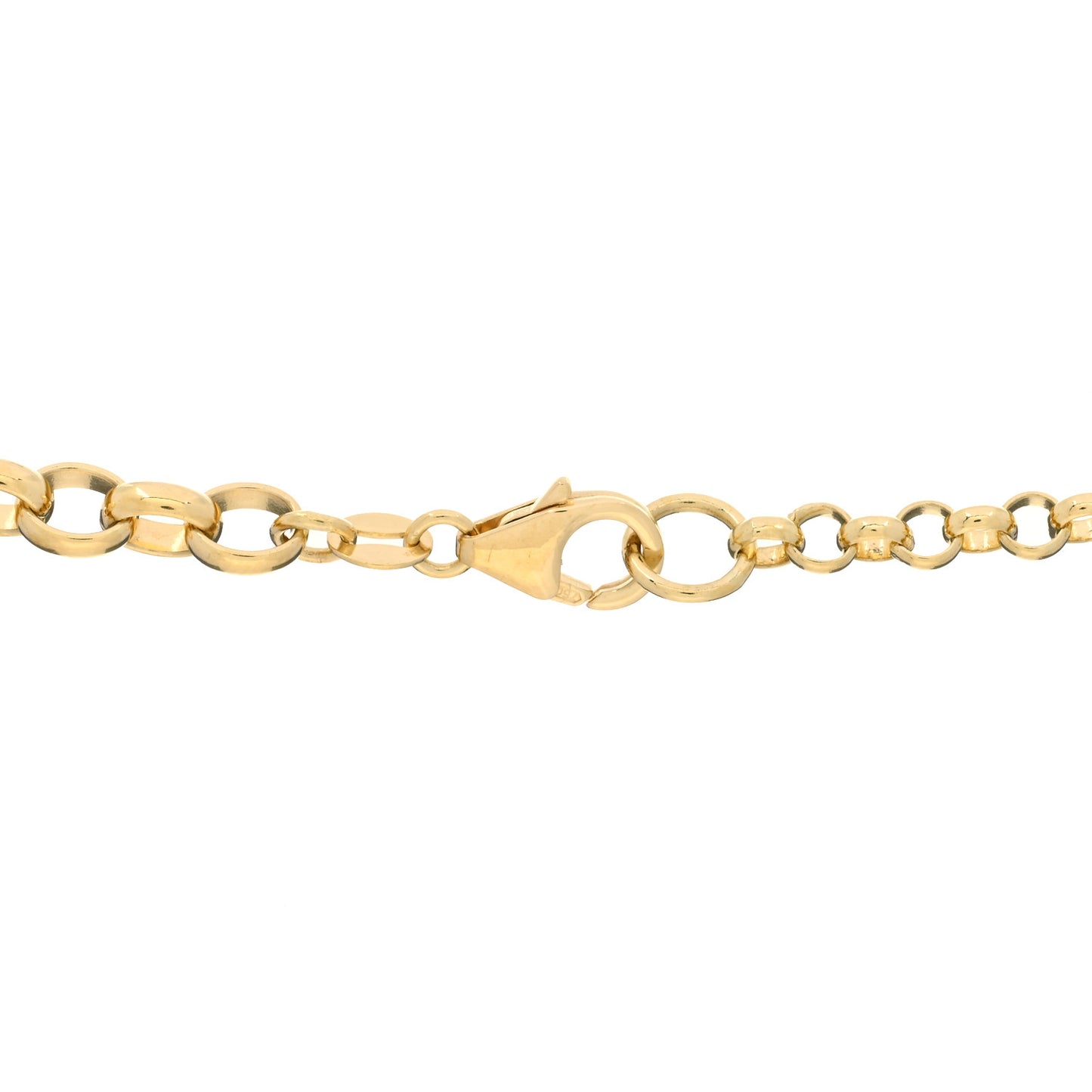 18K Yellow Gold Large Strength Medallion Heavy Mixed Belcher Extension Chain Necklace