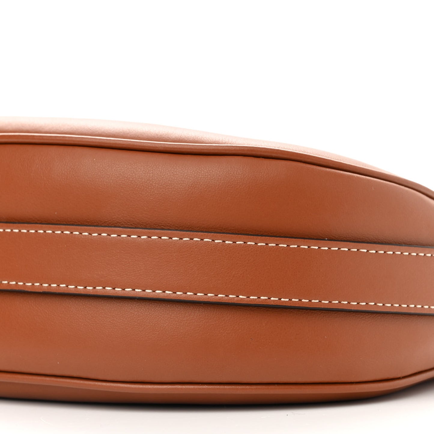 Smooth Calfskin Medium Strap Ava Shoulder Bag Tan