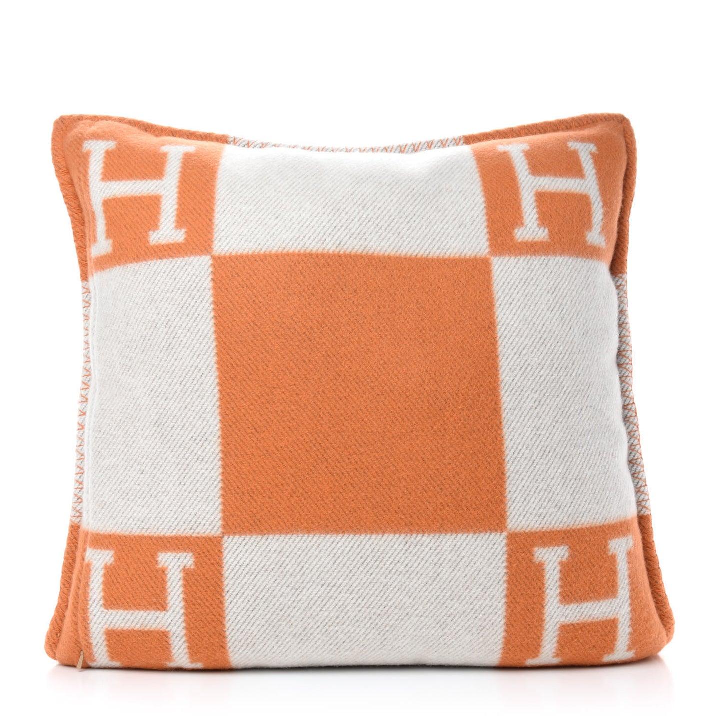Wool Cashmere Avalon Pillow PM Ecru Potiron