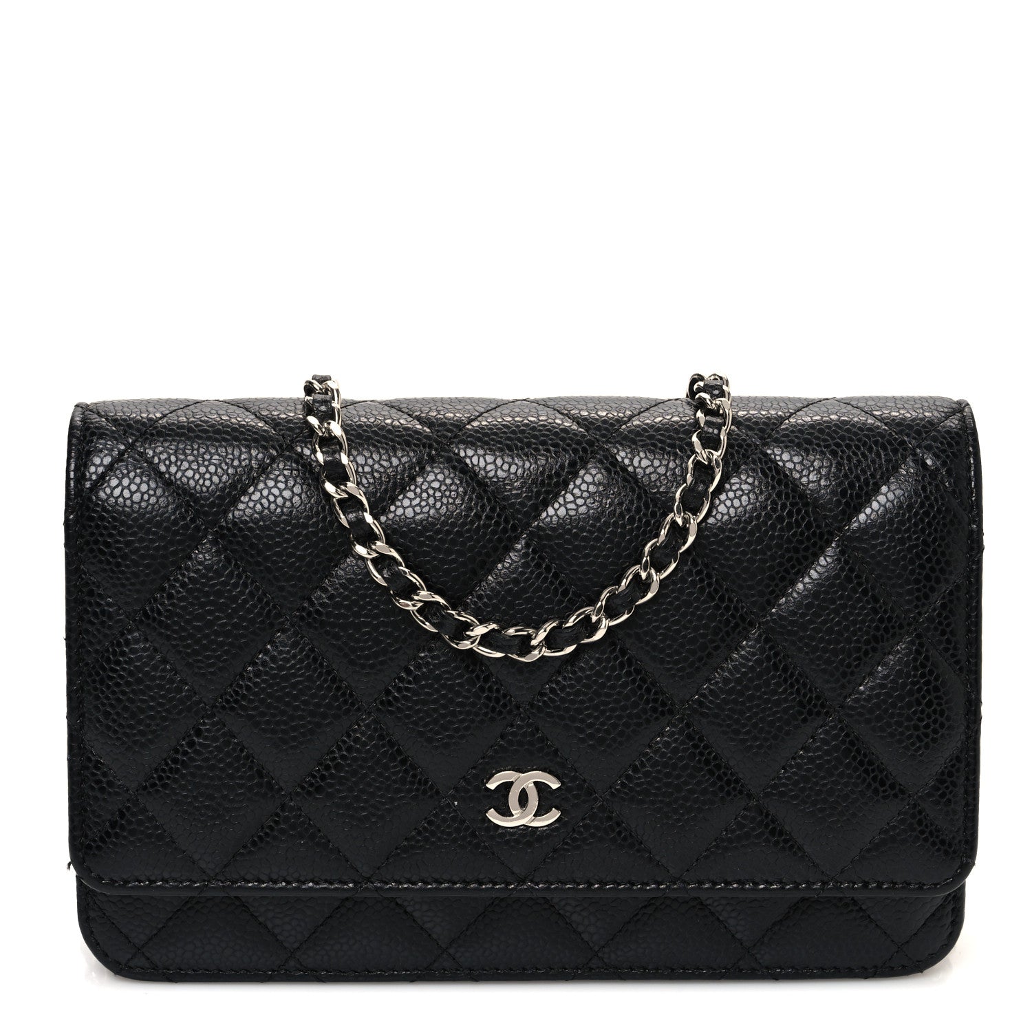 Chanel Caviar Quilted Wallet on Chain WOC Black 1 of 11