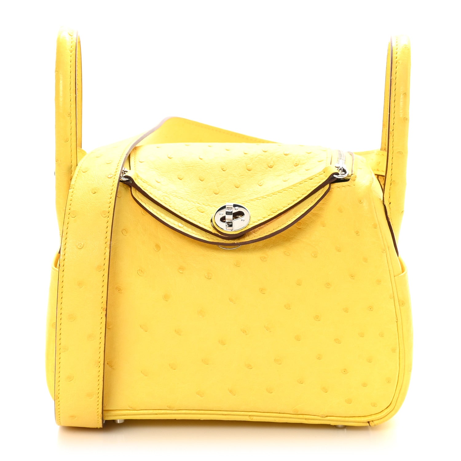 Hermes Ostrich Mini Lindy 20 Jaune Citron 1664166 – FASHIONPHILE