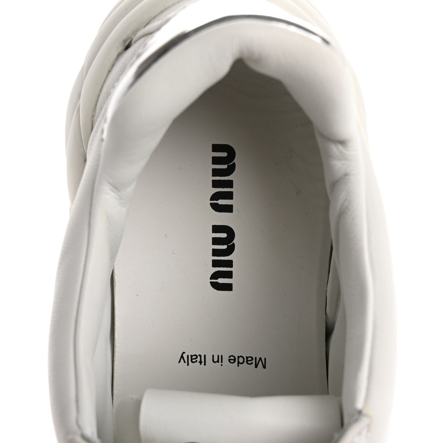 Nappa Quilted Sneakers 35 White