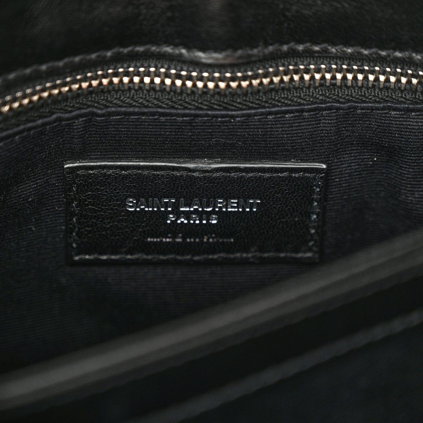 Calfskin Y Quilted Monogram Toy Loulou Crossbody Bag Black