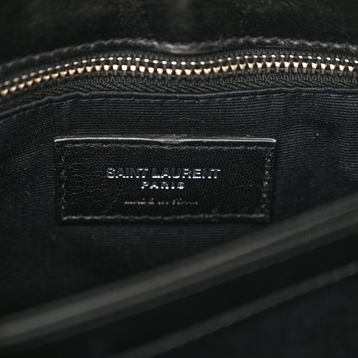 Saint Laurent Calfskin Y Quilted Monogram Toy Loulou Crossbody Bag Black 6 of 9