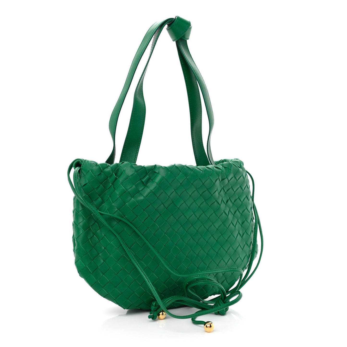 Nappa Intrecciato Small Bulb Racing Green