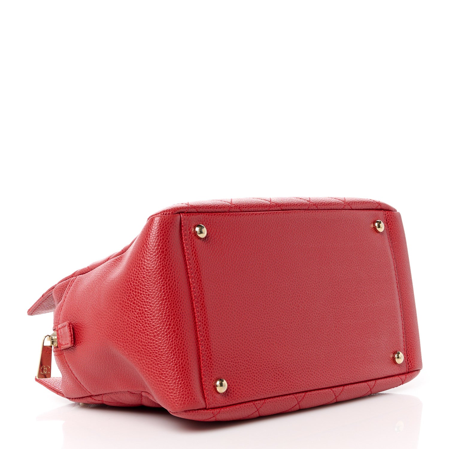 Chanel Caviar Quilted Petit Timeless Shopping Tote PTT Red 4 of 11