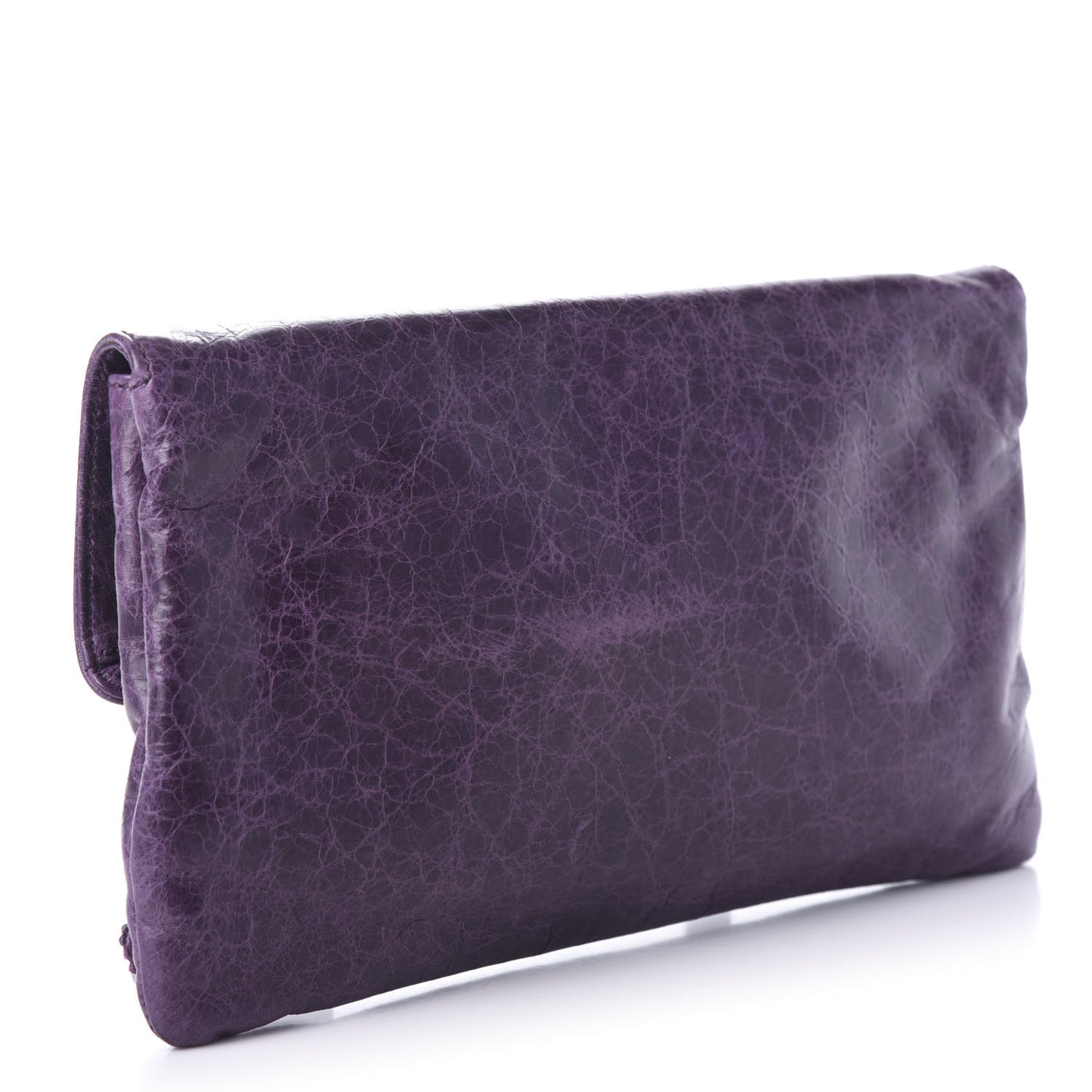 Agneau Giant Brogues Hardware Envelope Clutch Raisin