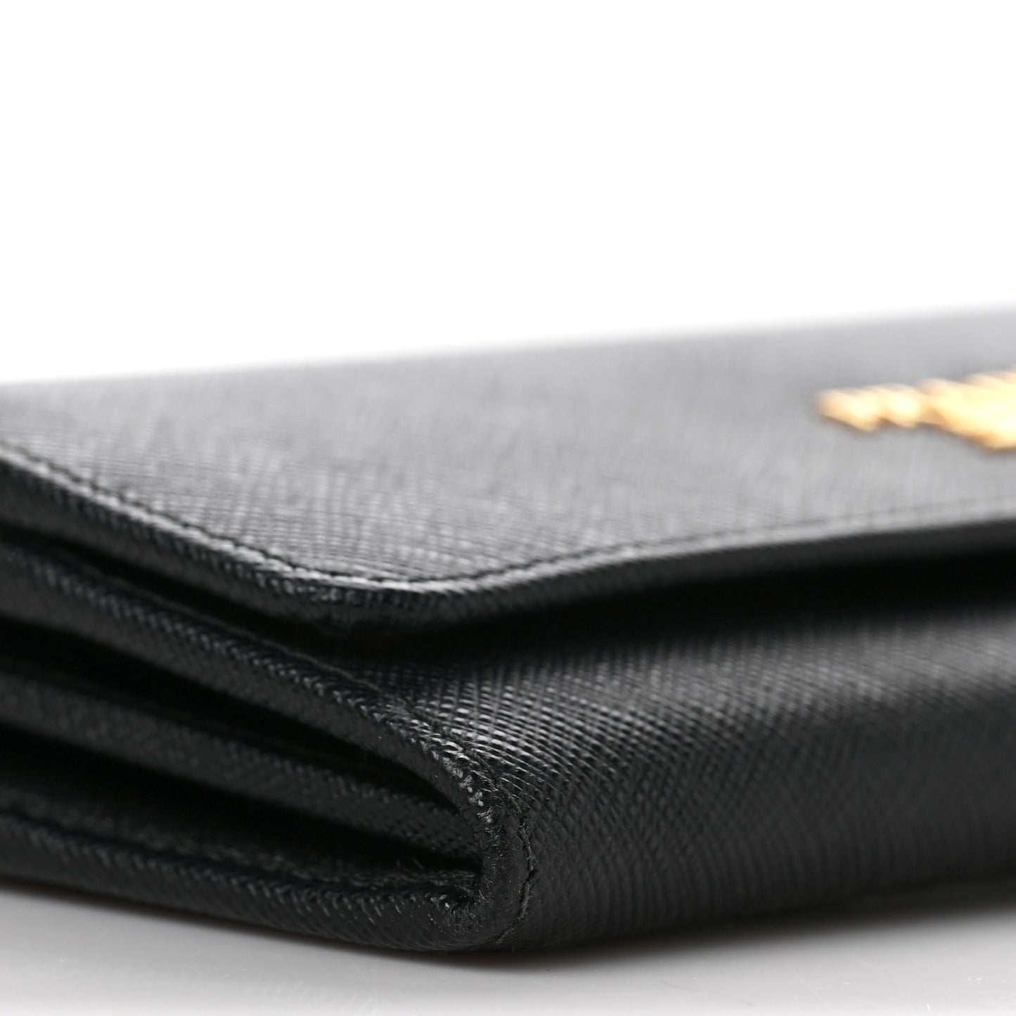 Saffiano Continental Flap Wallet Black Ibisco