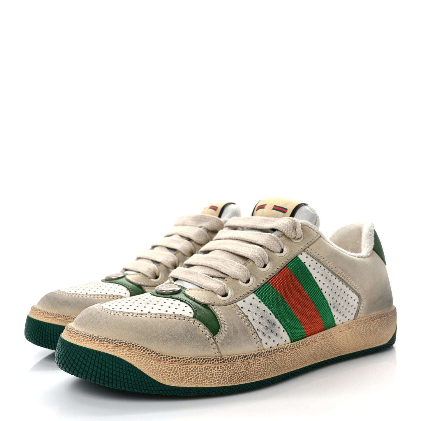 Nubuck Nylon Web Womens Screener Sneakers 36 New Sand Dusty Milk Mystic White Vintage Green