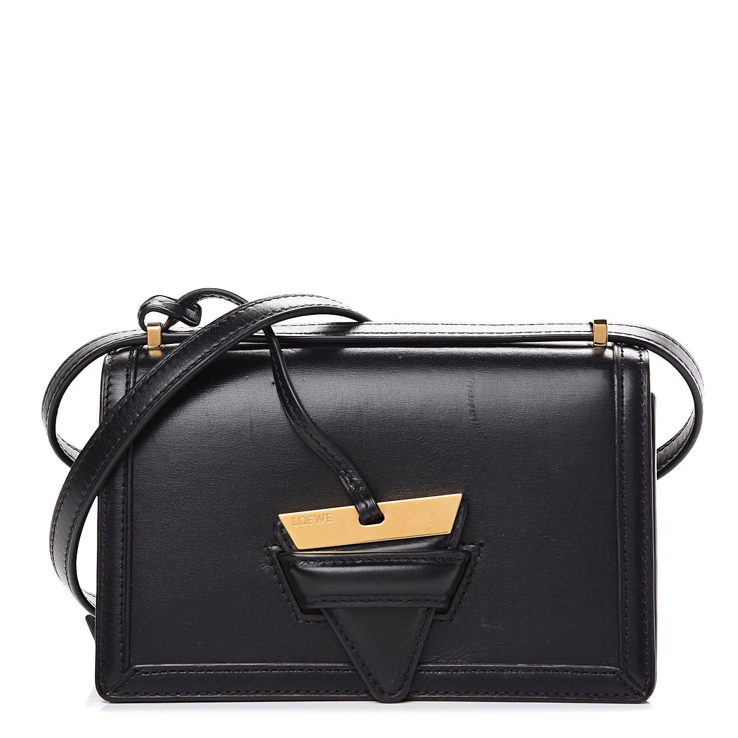 Loewe Calfskin Small Barcelona Shoulder Bag Black 1 of 10