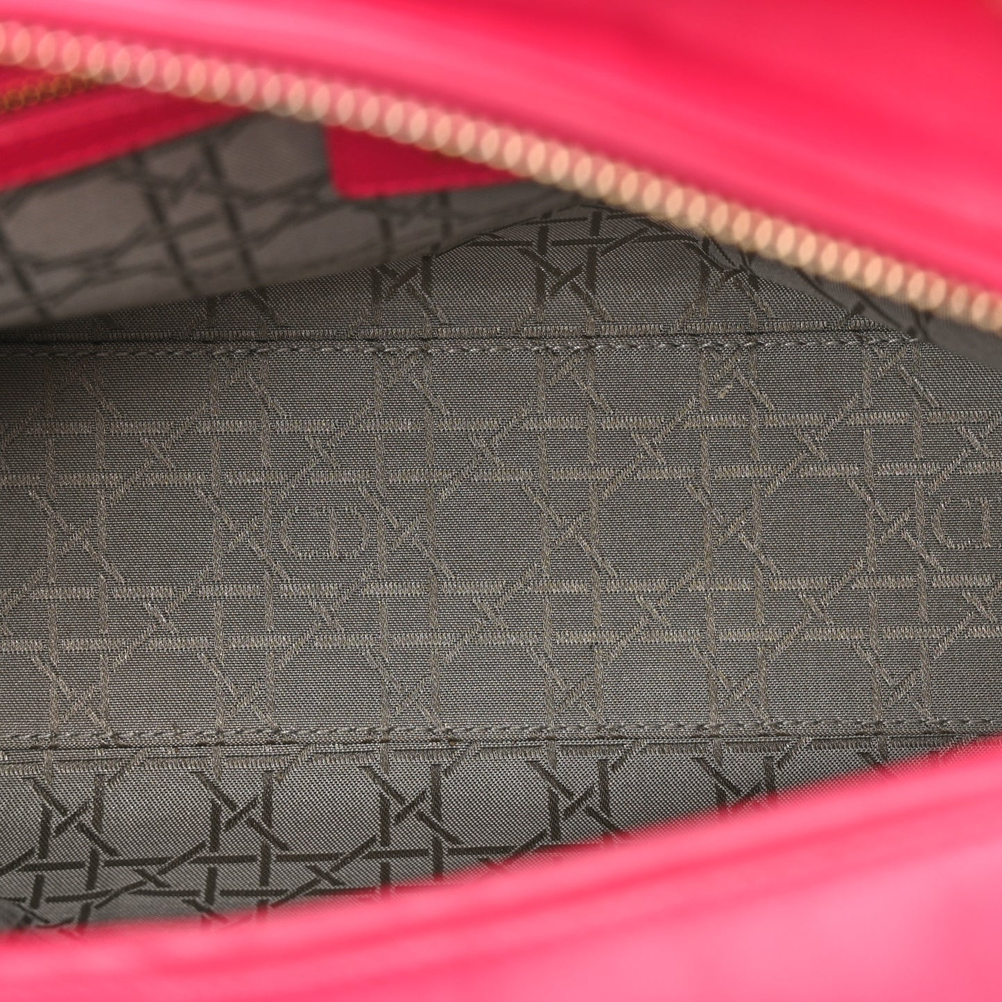 Lambskin Cannage Large Lady Dior Fuchsia