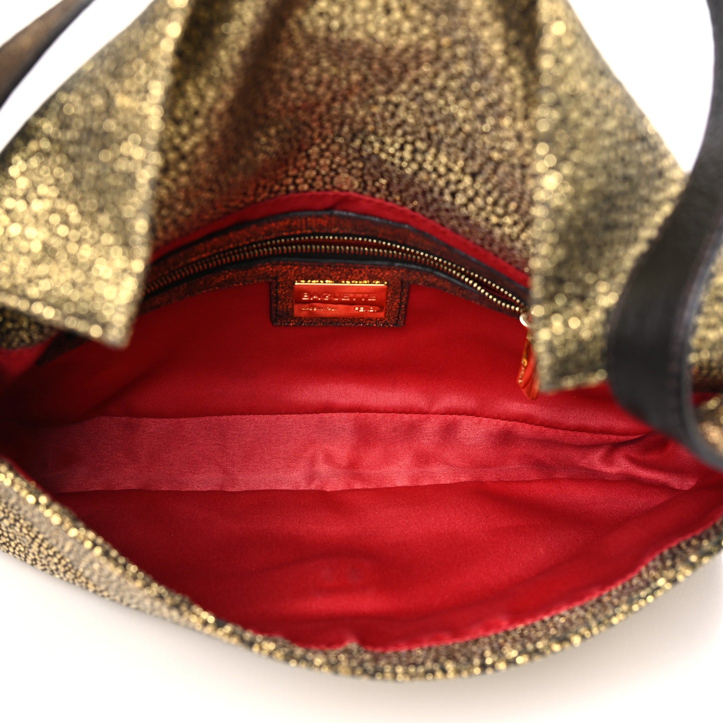 Metallic Canvas Baguette Gold