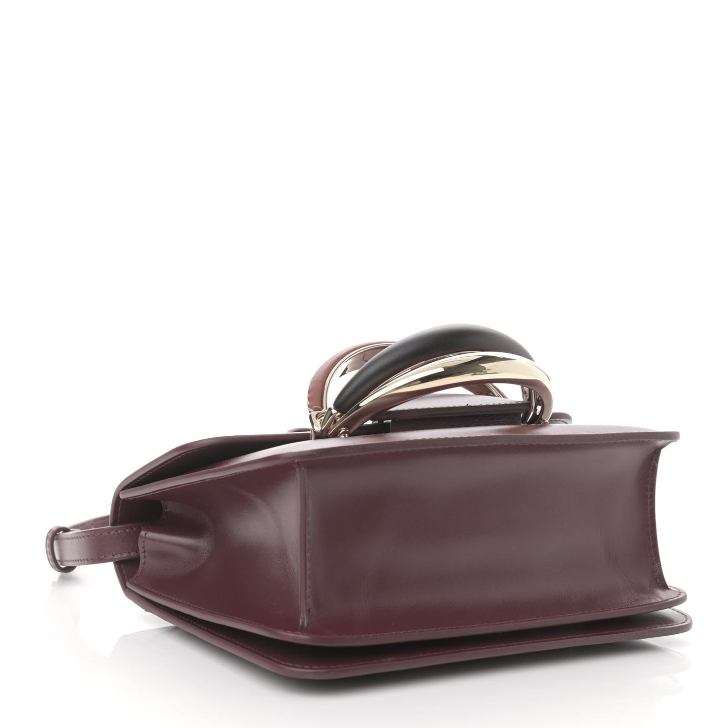Calfskin Kattie Shoulder Bag Burgundy