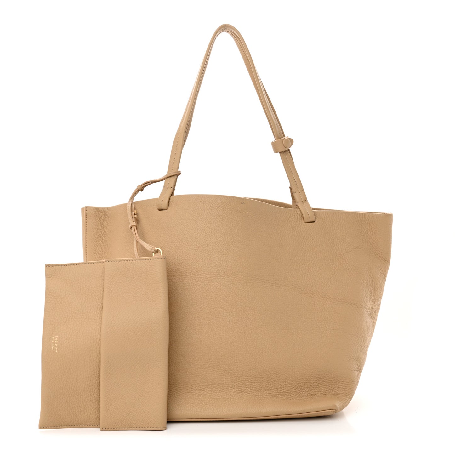 Grained Calfskin Park Tote Three Beige