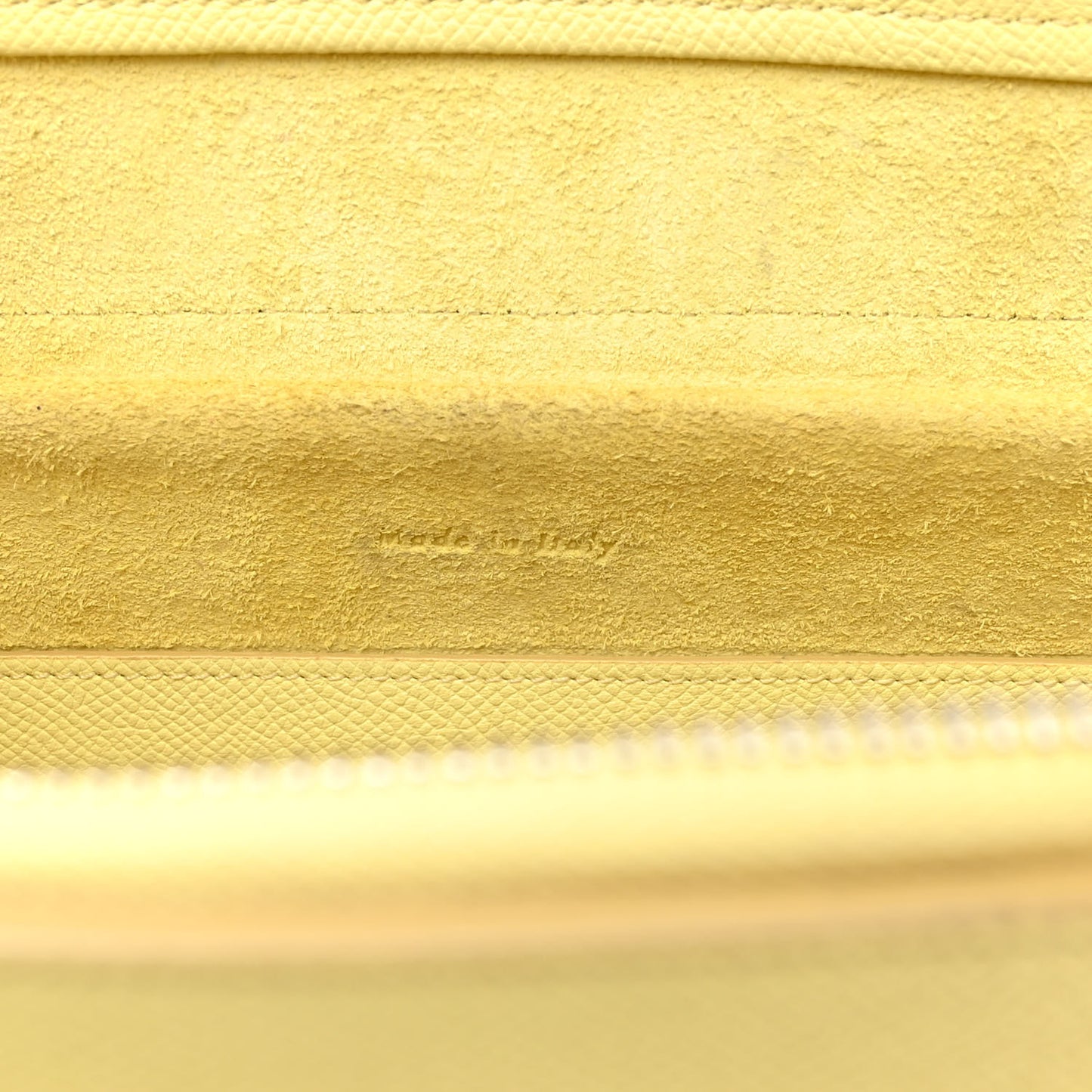 Grained Calfskin Micro Belt Bag Yellow