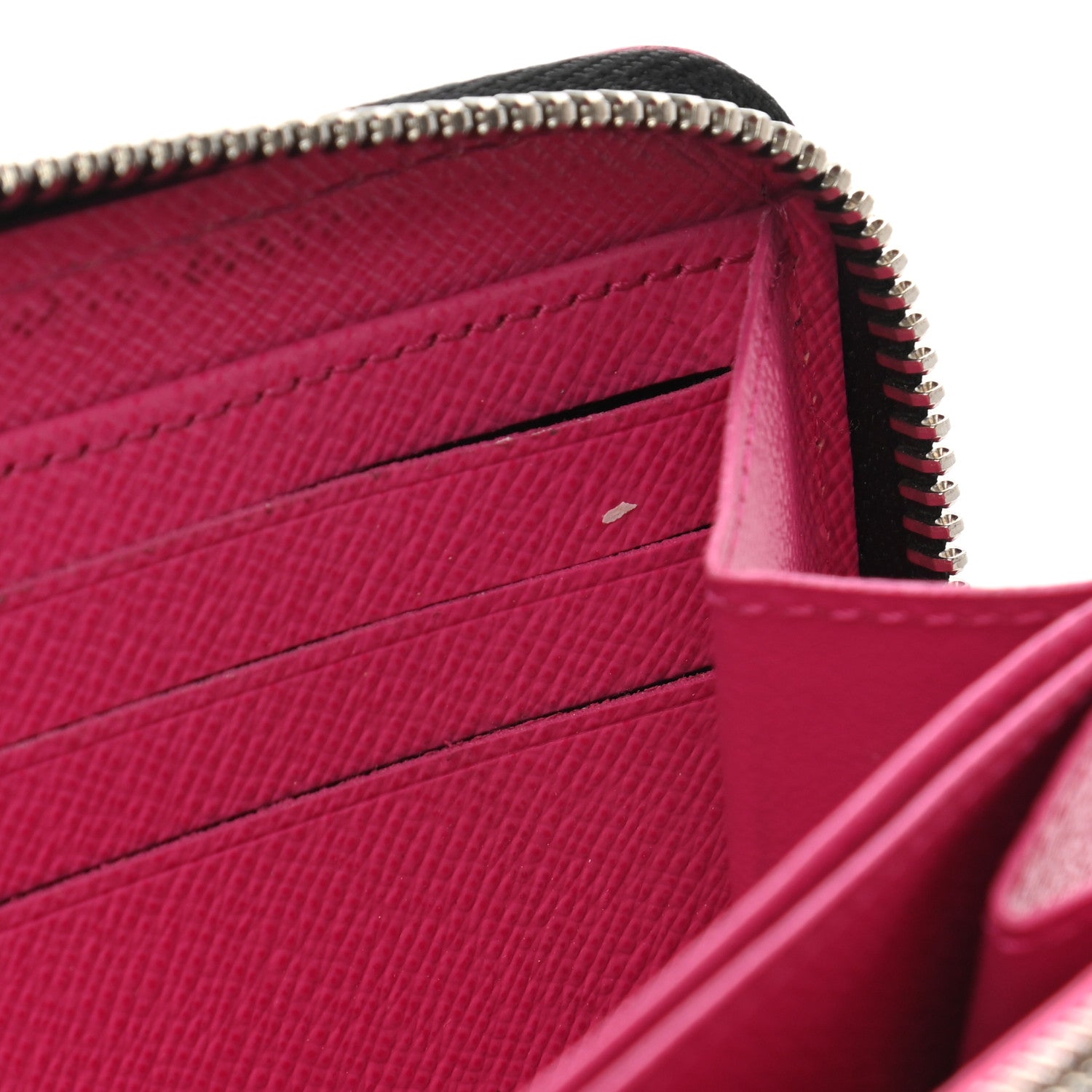 Louis Vuitton Epi Zippy Wallet Black Hot Pink 8 of 11