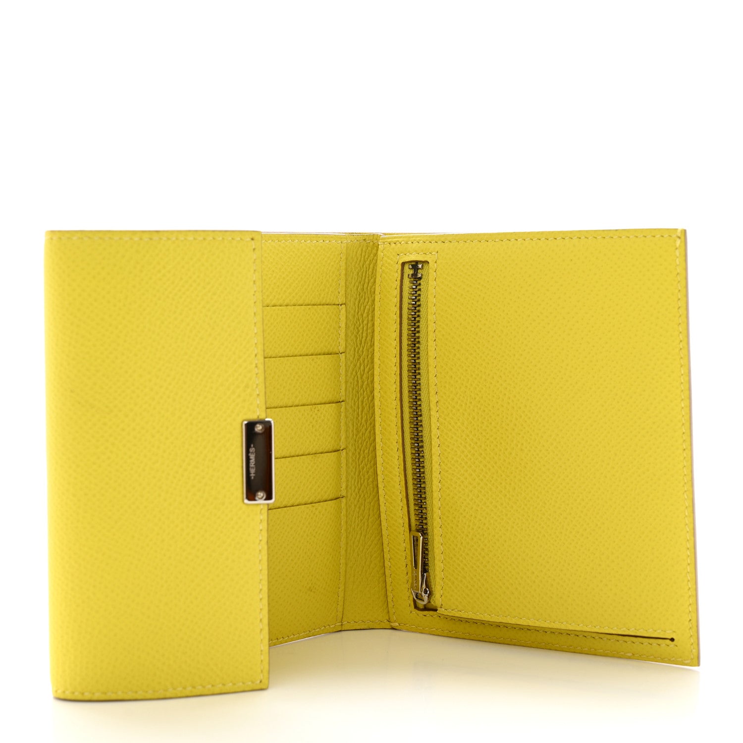 Hermes Epsom Clic 12 Wallet Lime 5 of 7
