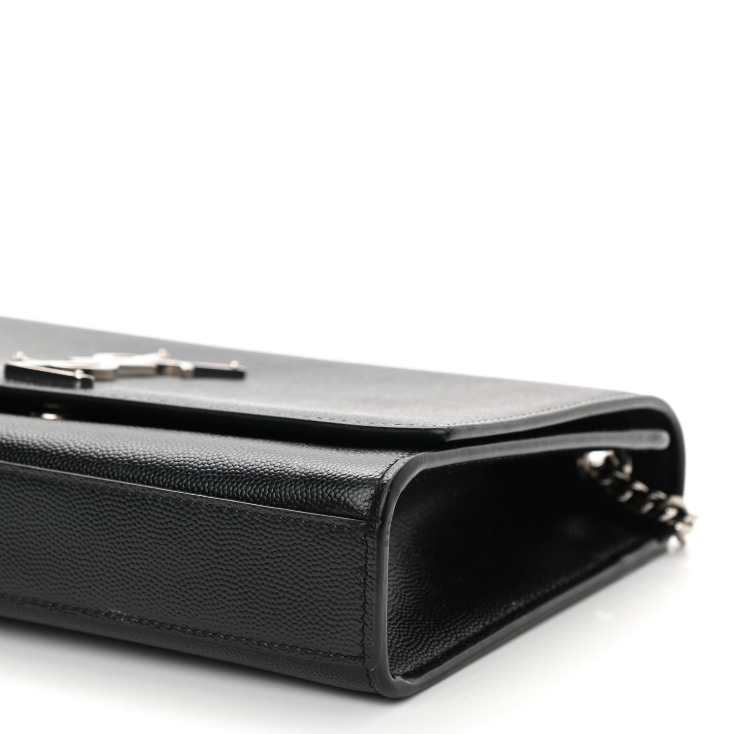 Grain De Poudre Medium Classic Monogram Kate Satchel Black