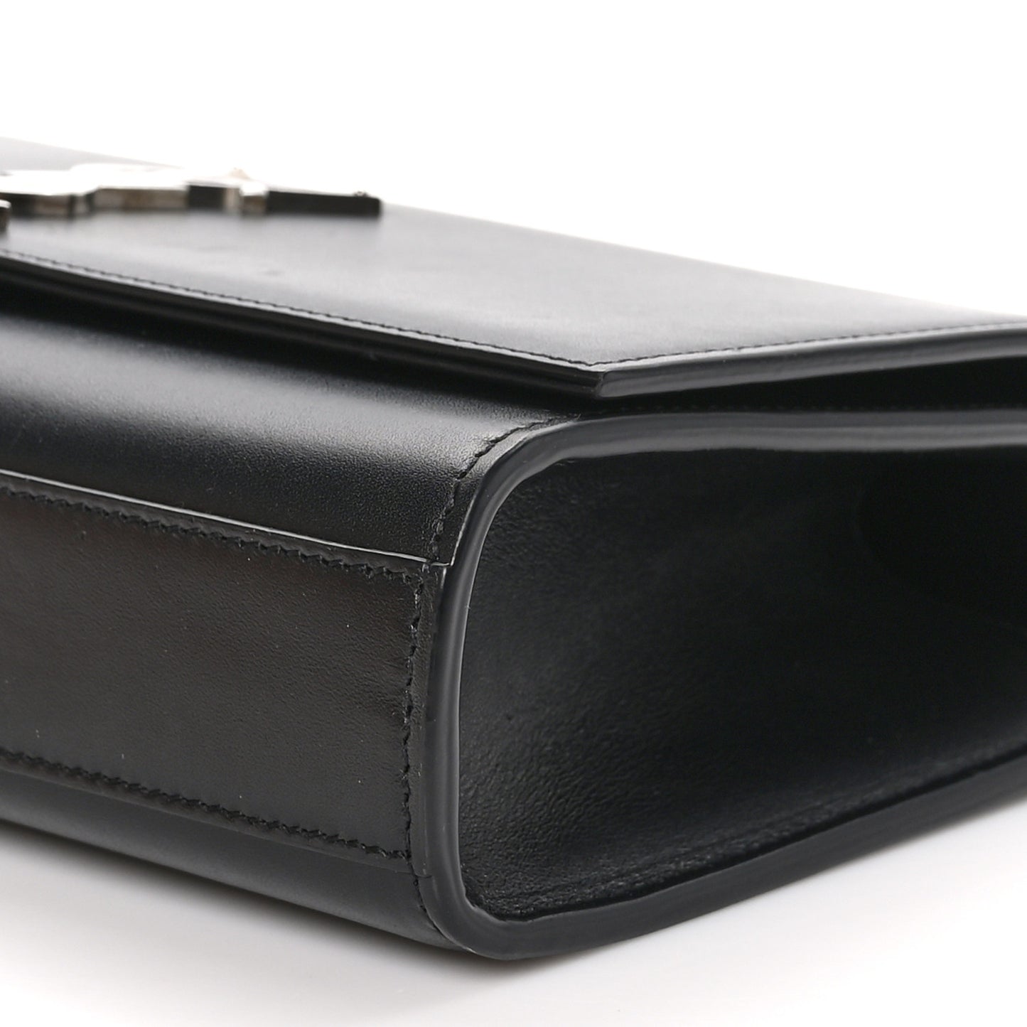 Smooth Calfskin Medium Classic Monogram Kate Tassel Satchel Black