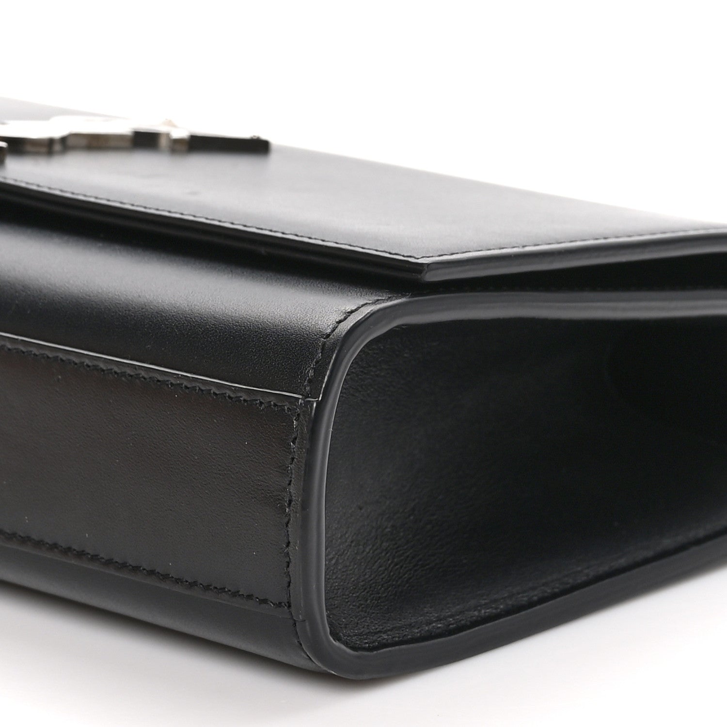 Saint Laurent Smooth Calfskin Medium Classic Monogram Kate Tassel Satchel Black 10 of 12