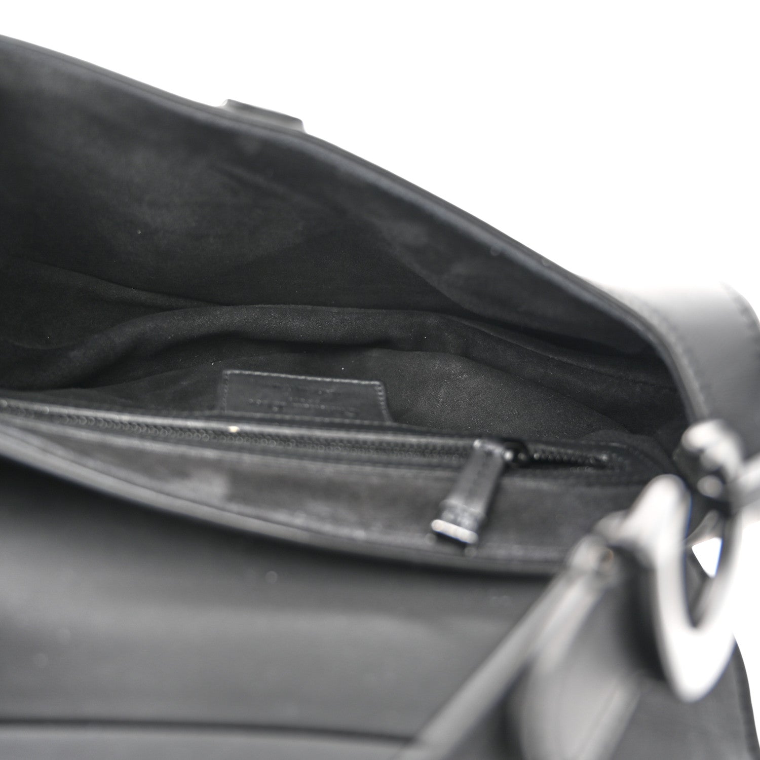 Christian Dior Ultra Matte Calfskin Saddle Bag Black 6 of 10