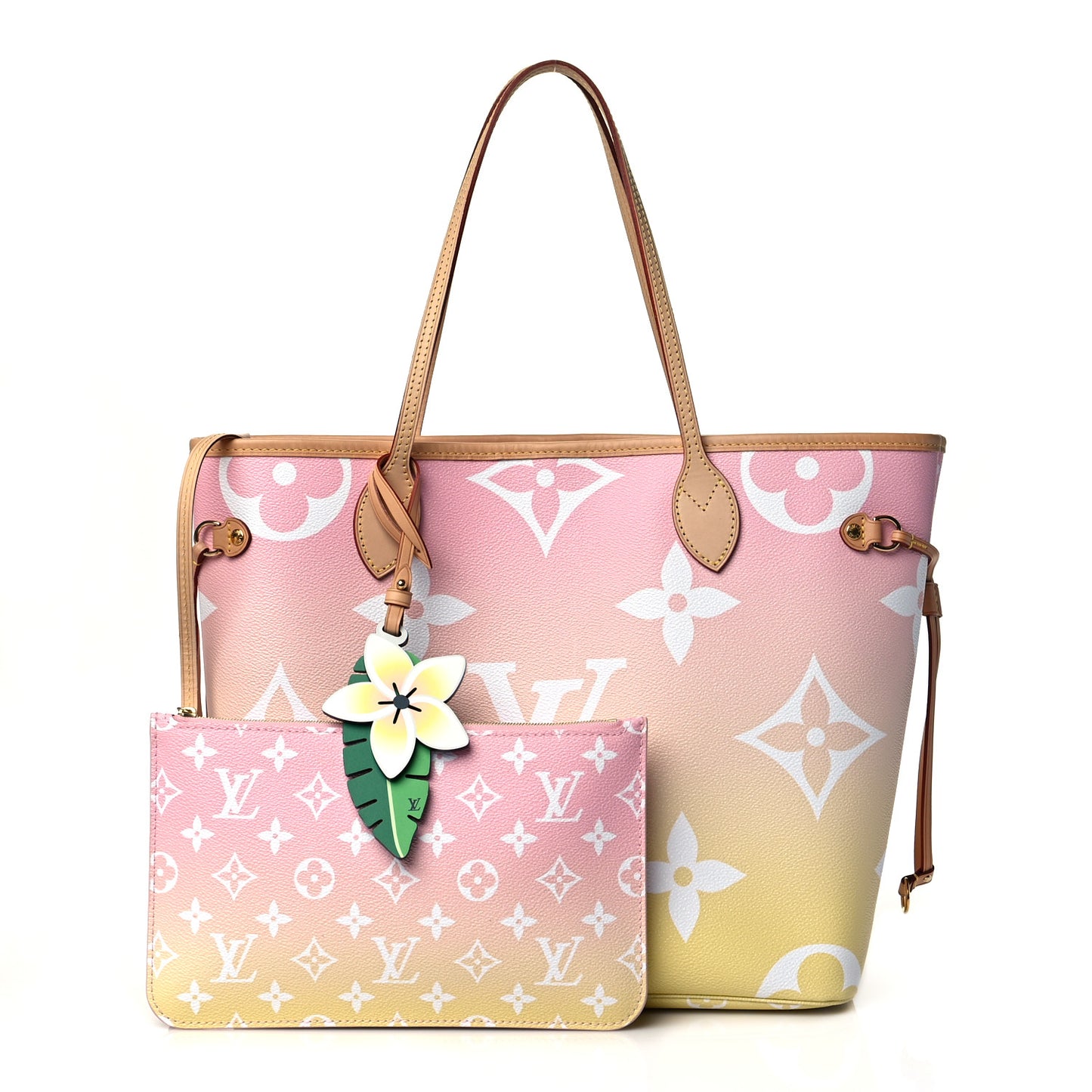Monogram Giant By The Pool Neverfull MM Light Pink