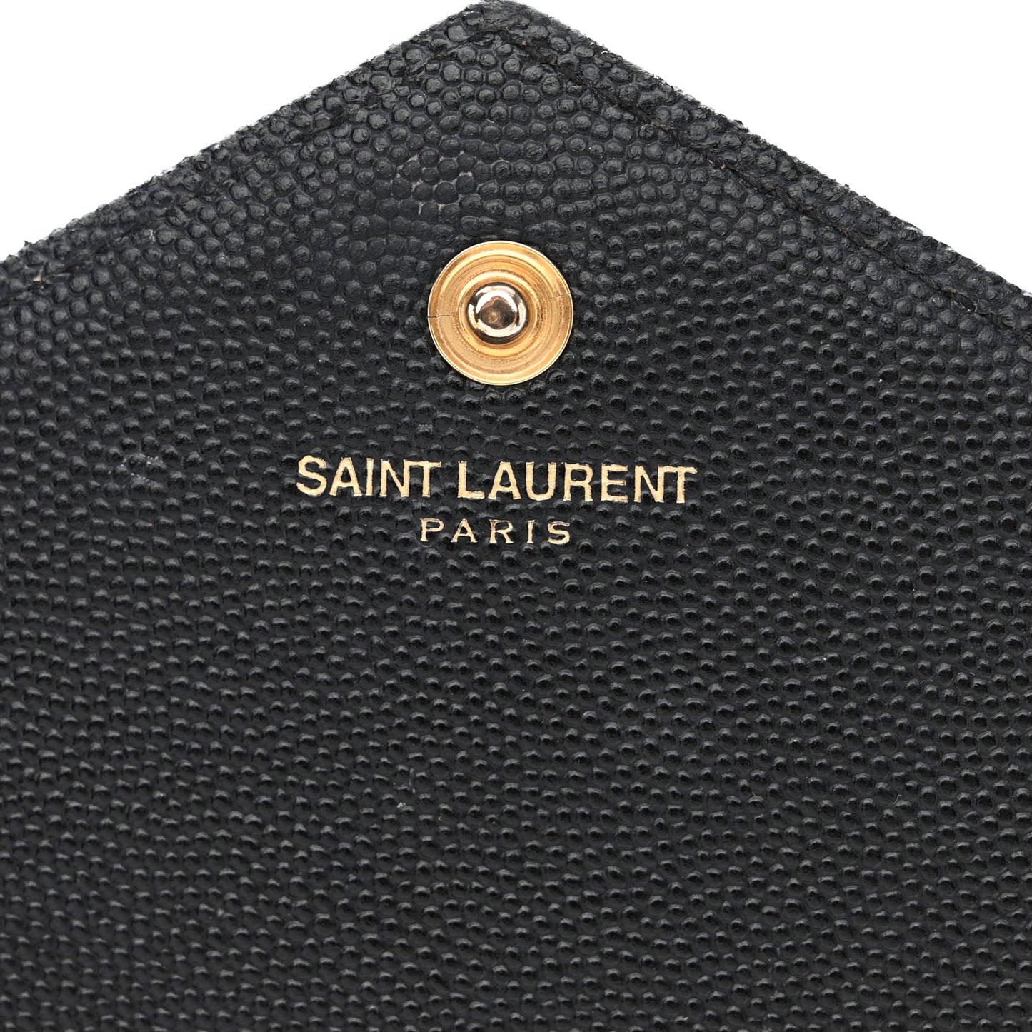 Grain De Poudre Matelasse Chevron Monogram Chain Wallet Black