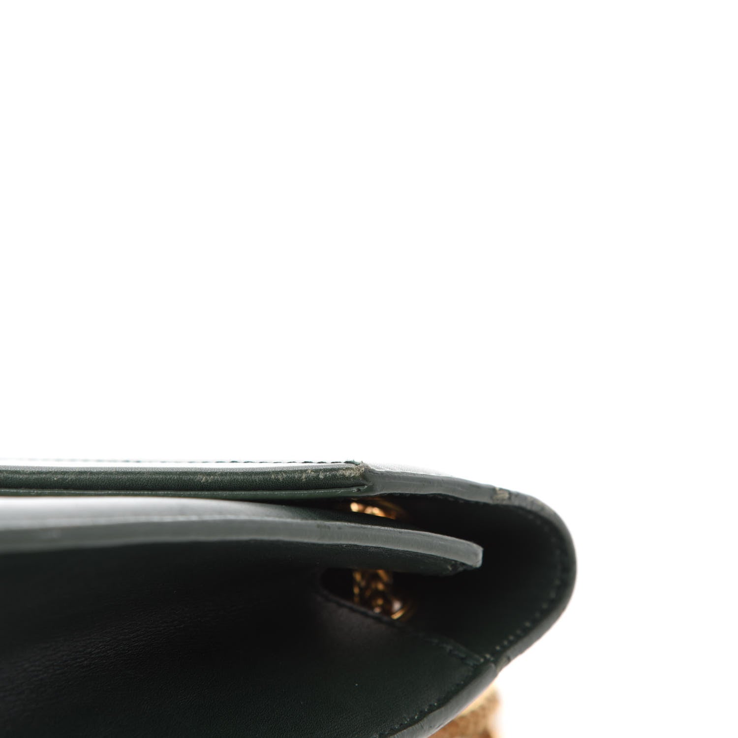 Saint Laurent Calfskin Medium Classic Betty Dark Green 9 of 18