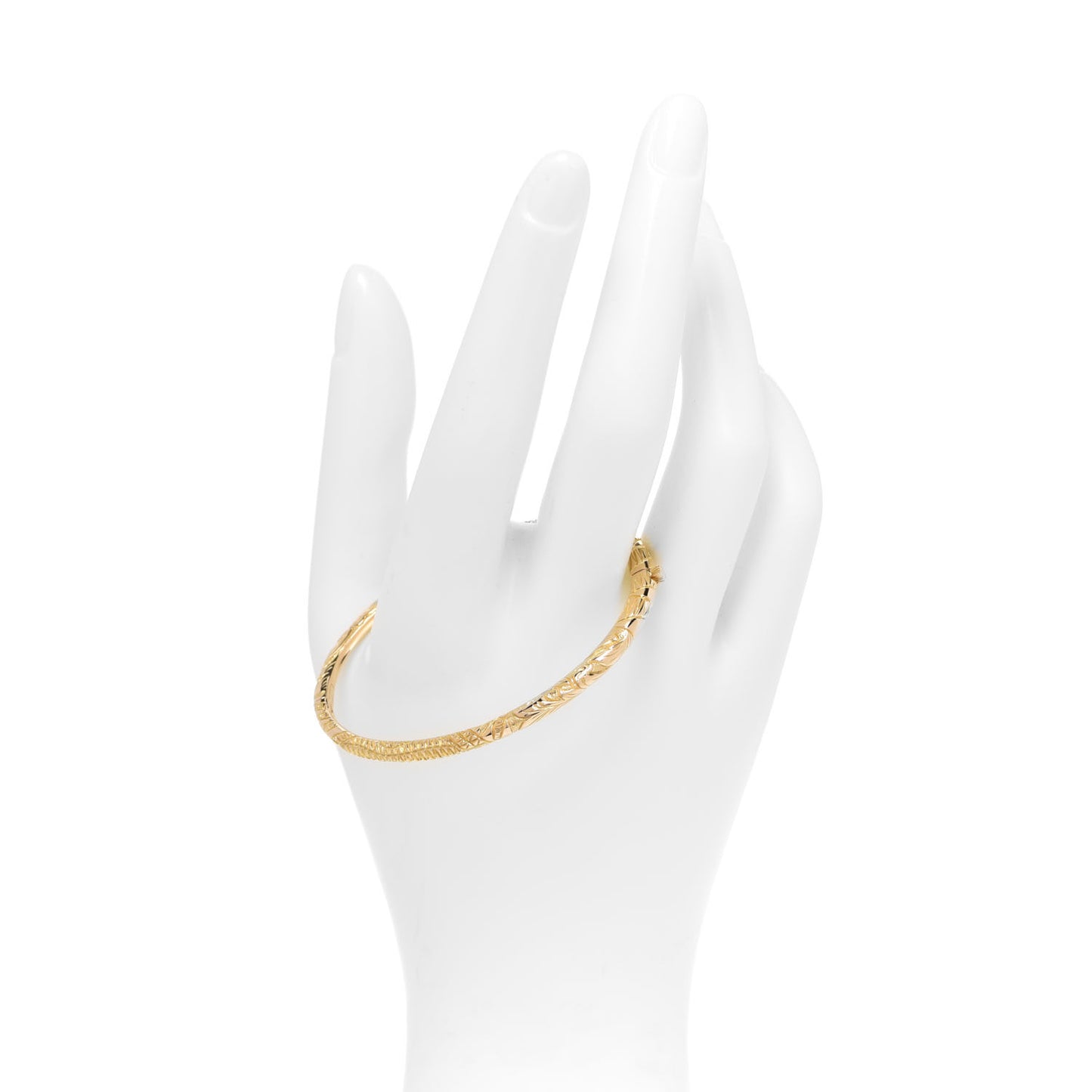 18K Yellow Gold Turquoise Ouroboros Snake Bangle Bracelet