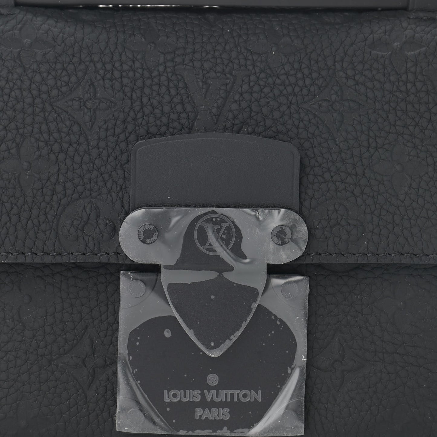 Taurillon Monogram S Lock Sling Bag Black