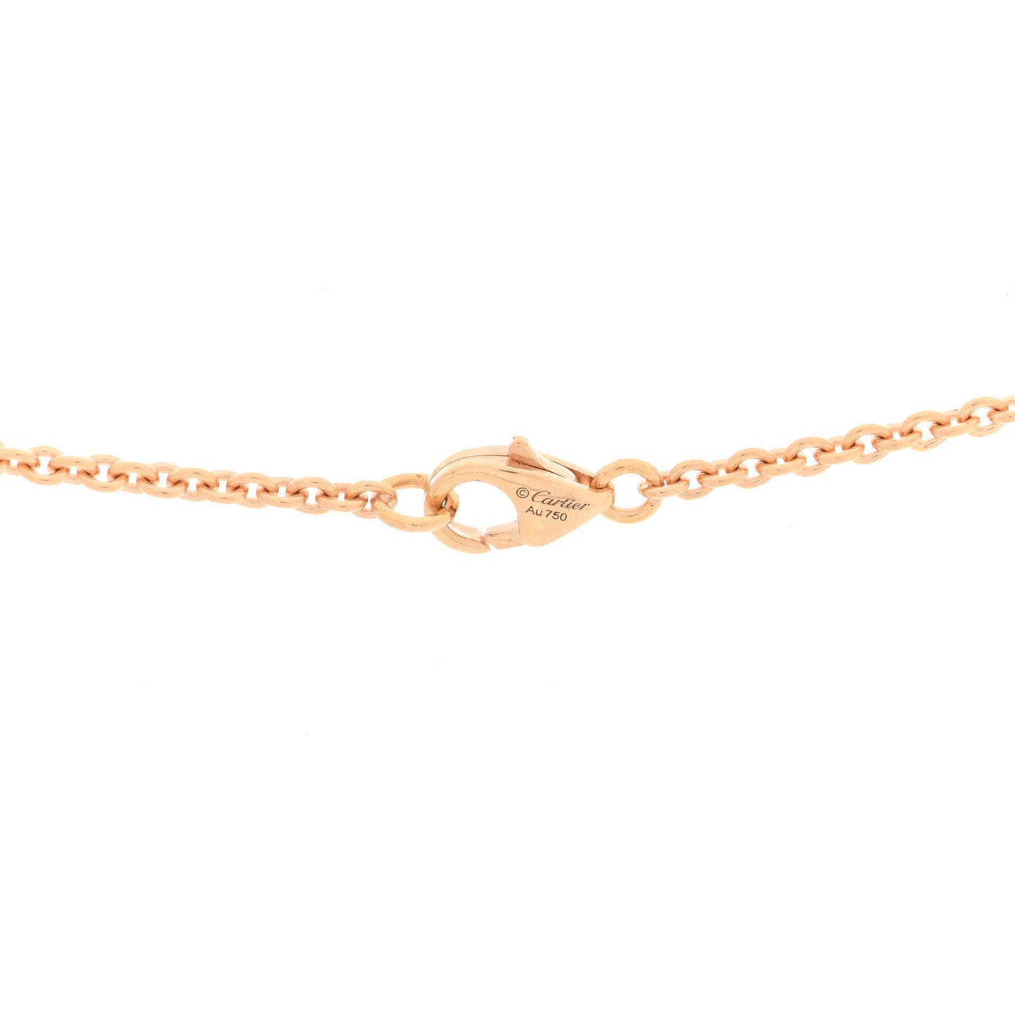 18K Pink Gold Interlocking LOVE Necklace