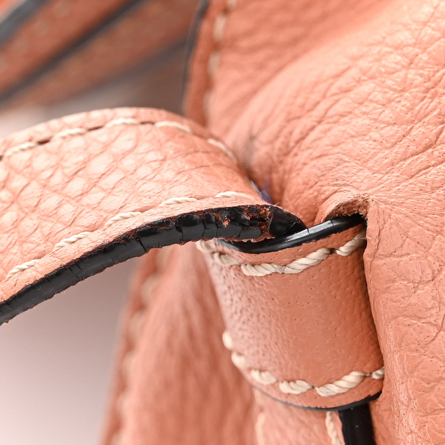 Calfskin Mini Marcie Round Crossbody Bag Peach Bloom