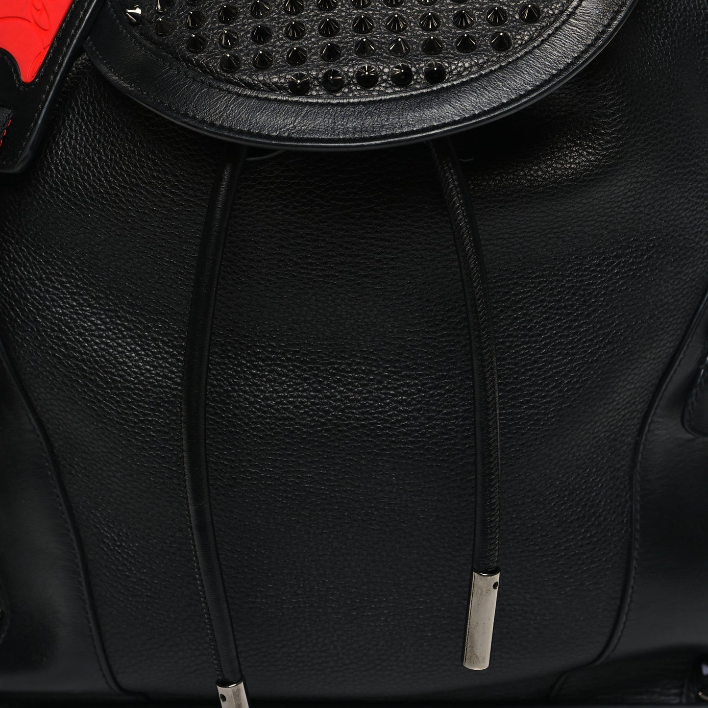 Calfskin Spiked Explorafunk Backpack Black